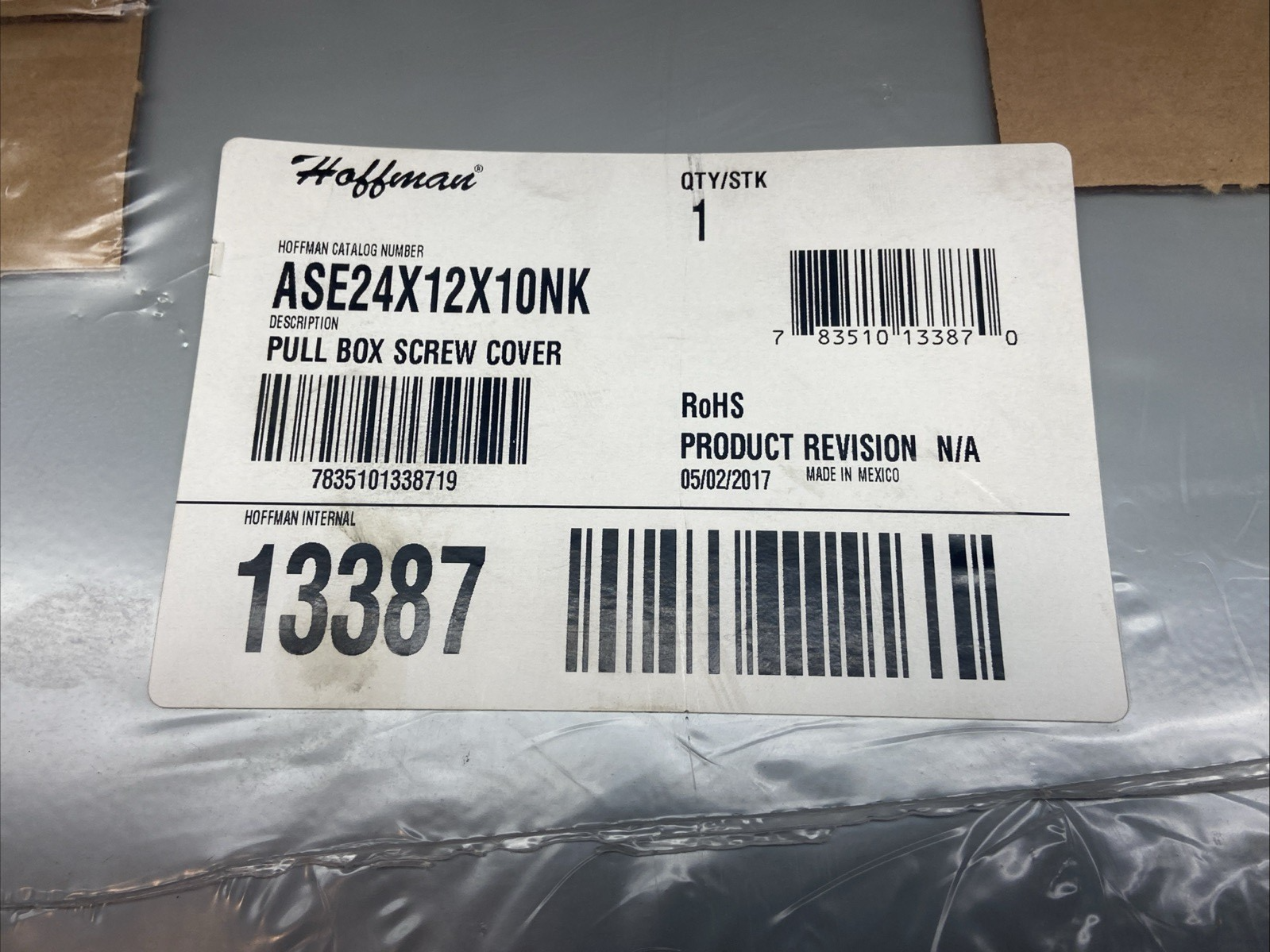 Hoffman ASE24X12X10NK Pull Box Screw Cover 24x12x10 - Maverick Industrial Sales