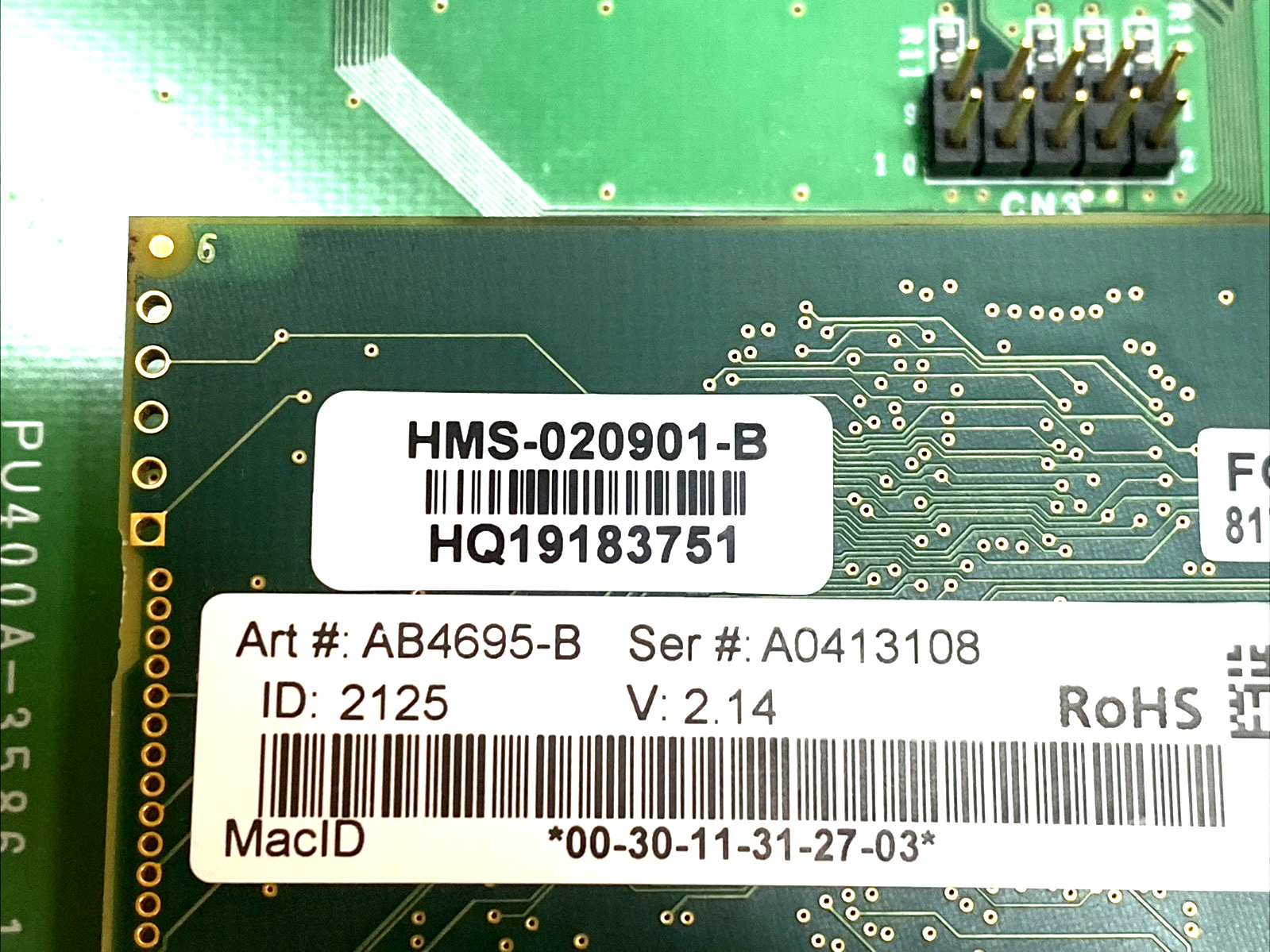 HMS-020901-B | Epson Fieldbus Board Seiko 6XNS11/02 EtherCAT/IP SKP498 - For parts or not working - Maverick Industrial Sales