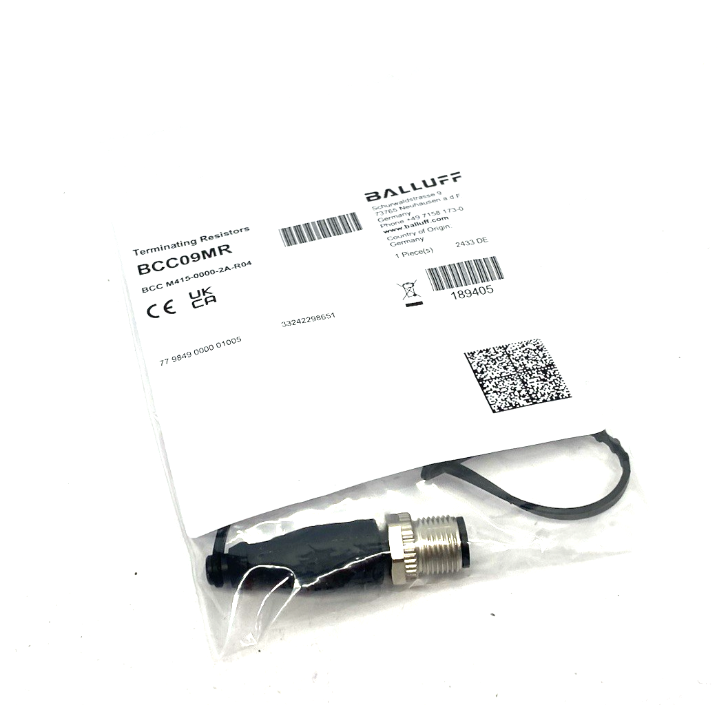 Balluff BCC09MR DeviceNet Terminating Resistor M12 5-Pin BCC M415-0000-2A-R04 - Maverick Industrial Sales