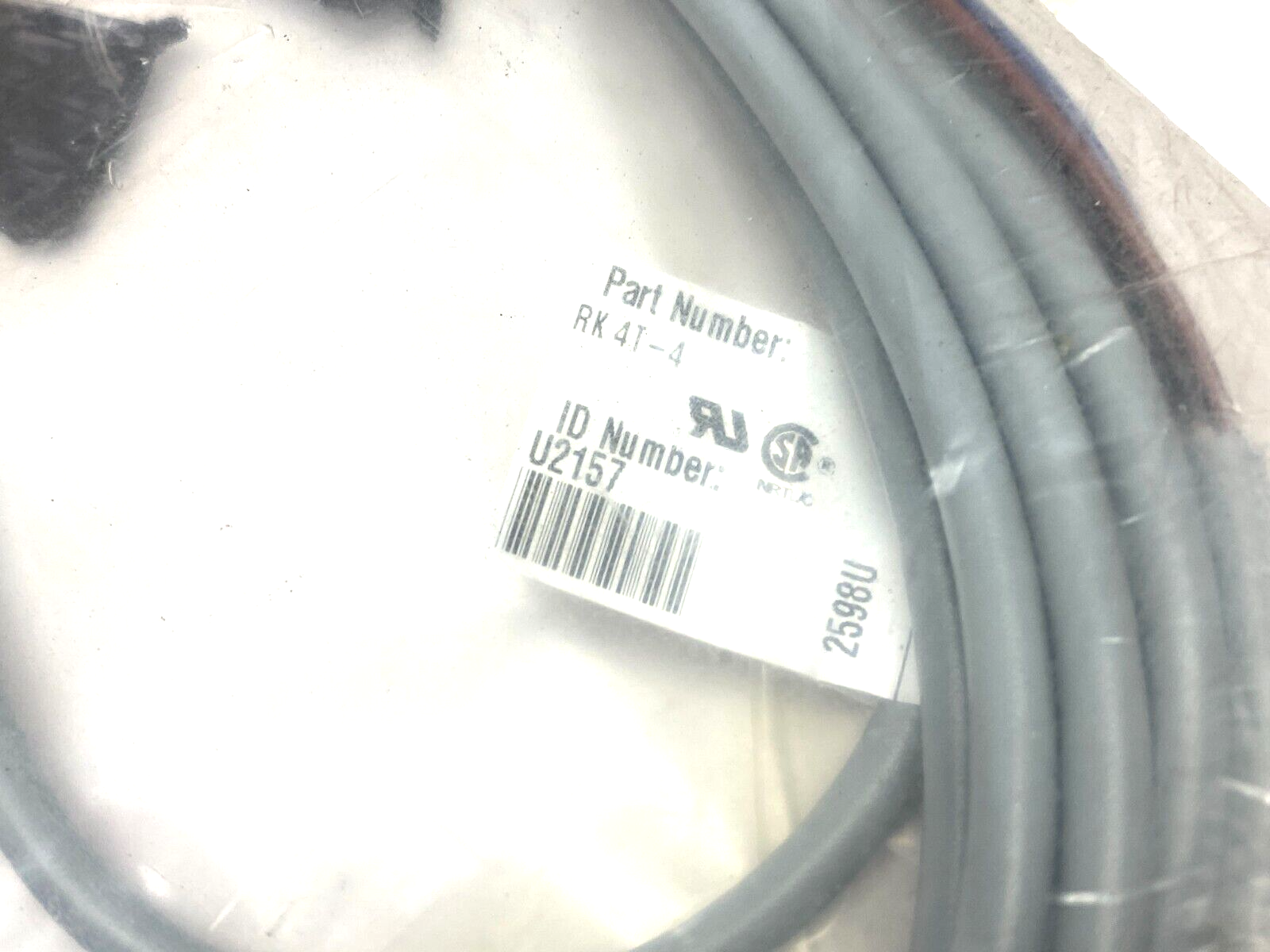 RK 4T-4,U2157 | Turck RK 4T-4 Eurofast Straight Single Ended Cordset M12 Female to Pigtail U2157 - New - Maverick Industrial Sales