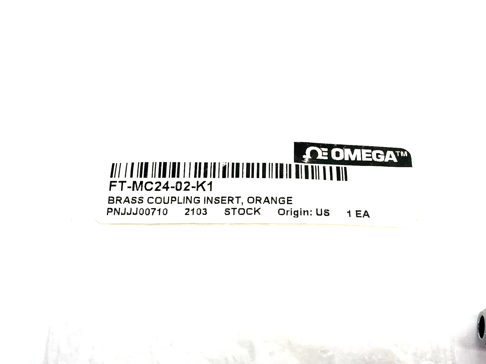 FT-MC24-02-K2 | Omega Chrome-Plated Brass Quick Coupling Insert, Orange, 1/8" NPT - New - Maverick Industrial Sales
