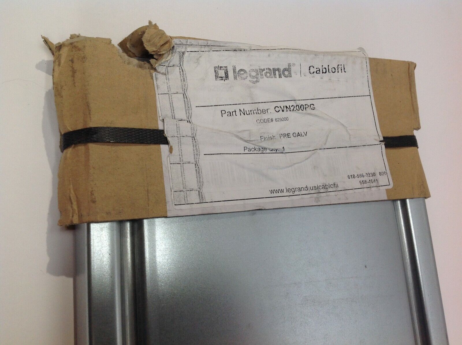 Legrand Cablofil CVN200PG Basket Tray Cable Covers 2 Sections to Cover 6.6' Foot - Maverick Industrial Sales