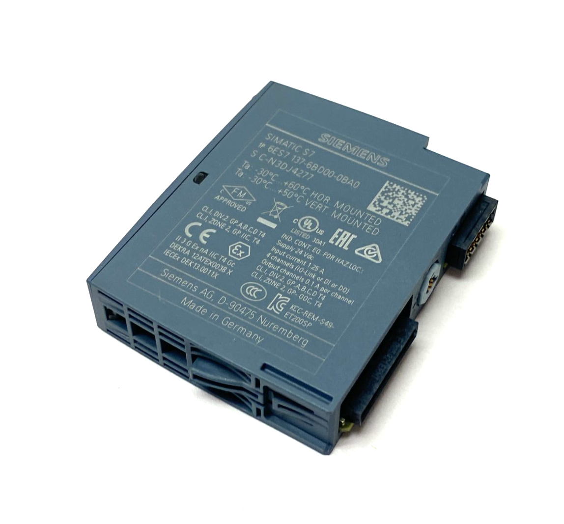 Siemens 6ES7 137-6BD00-0BA0 SIMATIC ET 200SP Communication Module IO-Link Master - Maverick Industrial Sales