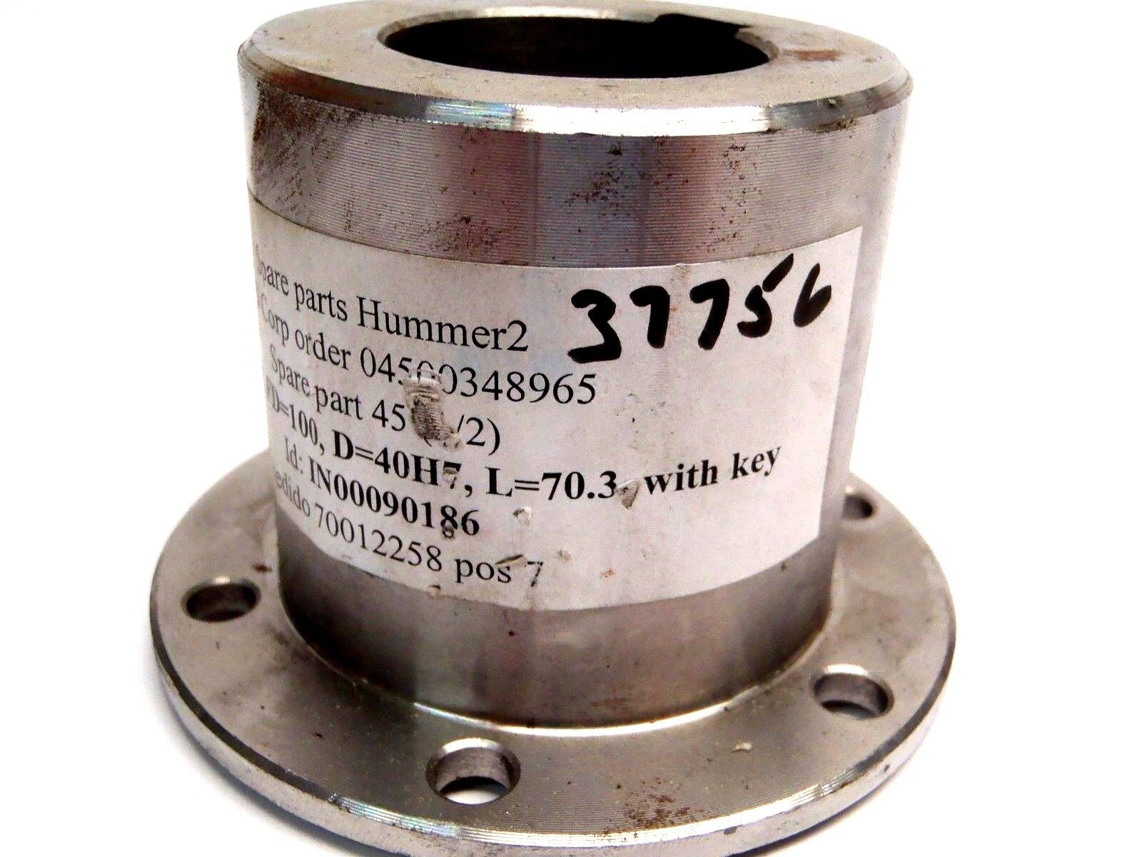 SD Corp 3.287 Flange w/ Key 6885/1 FD 100 D 40H7 L 70.3 6 Bolt - Maverick Industrial Sales