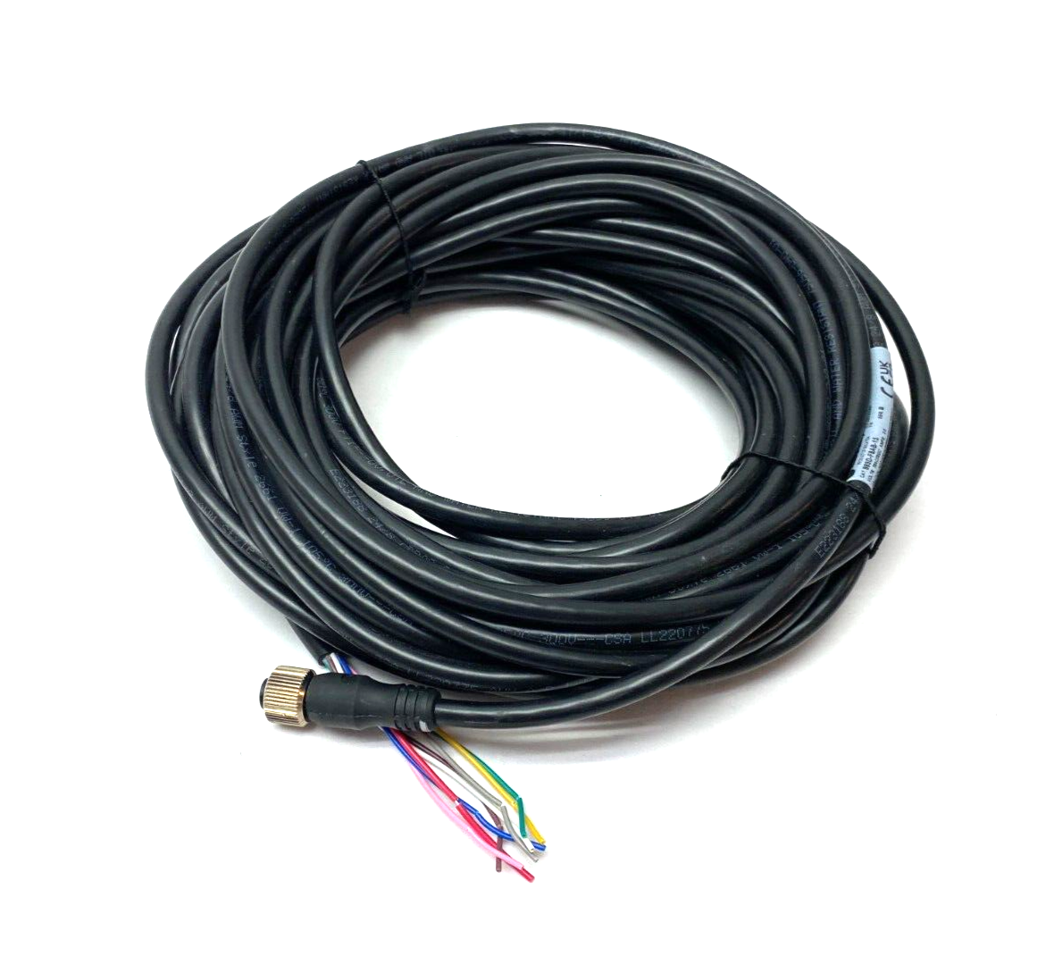 Allen Bradley 889D-F8AB-15 Ser. B Straight DC Micro Cable Female to Leads 8-Pin - Maverick Industrial Sales