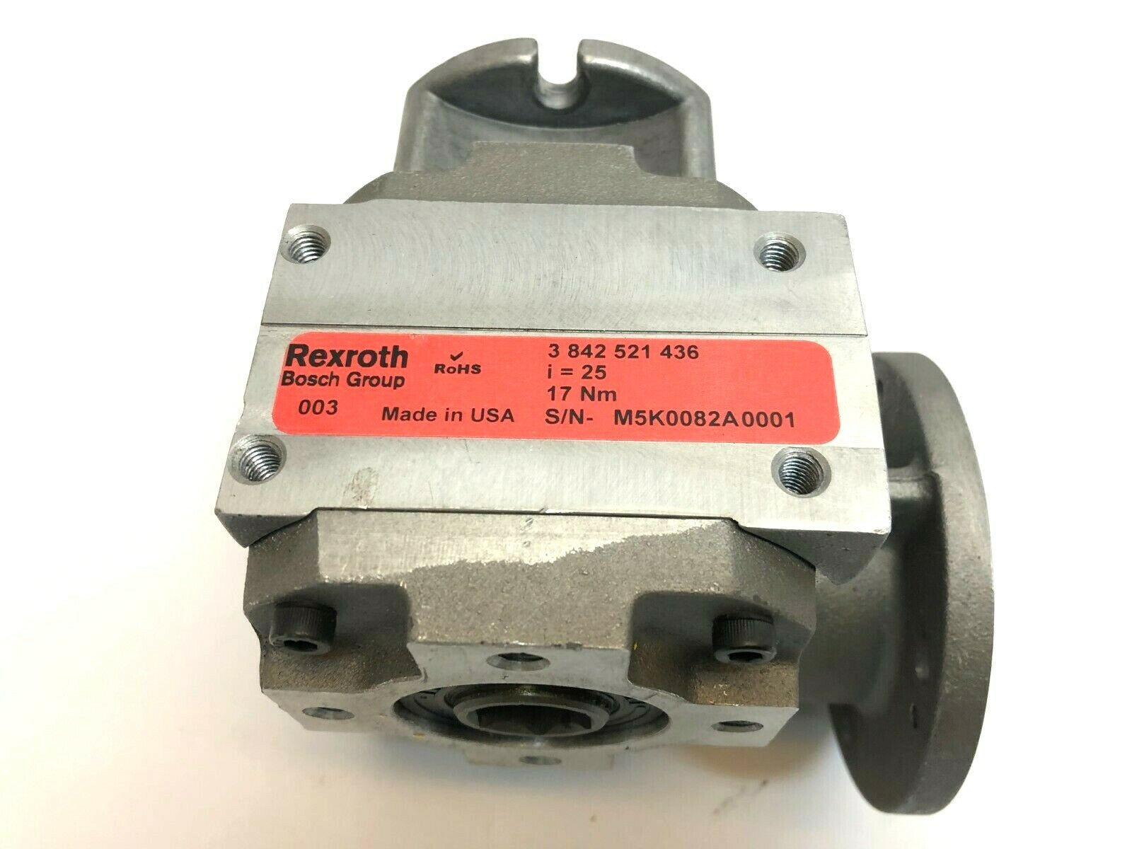 Bosch Rexroth 3842521436 Slip-On Gear Reducer Box, 17 Nm, i=25 - Maverick Industrial Sales