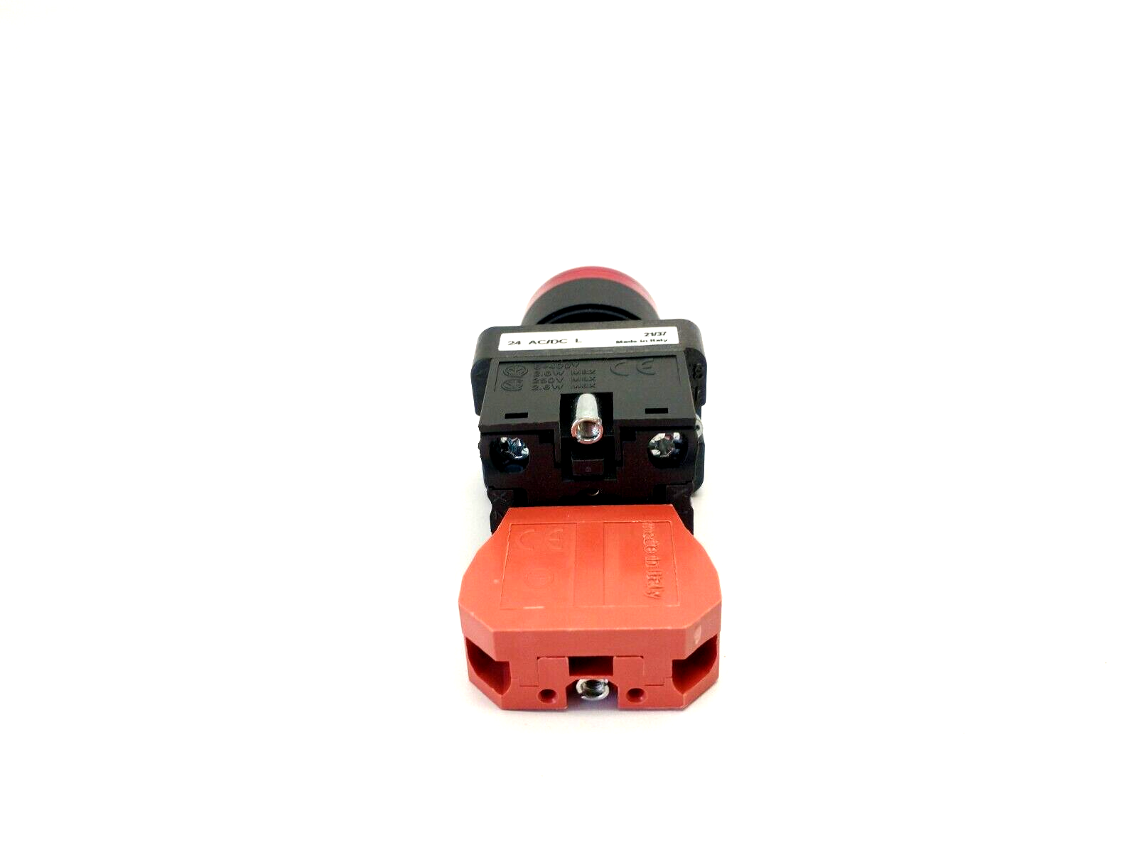 GCX3201-24L,ECX1030 | Automation Direct GCX3201-24L 22mm Red Pushbutton 30mm Operator ECX1030 Contact - New - Maverick Industrial Sales