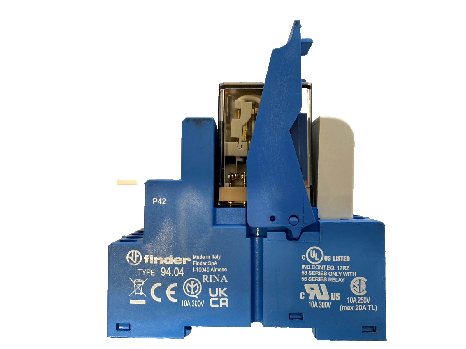 Finder 55.34.9.024.0040 Relay w/ 94.04 Socket & 99.02.9.024.99 Varistor - Maverick Industrial Sales