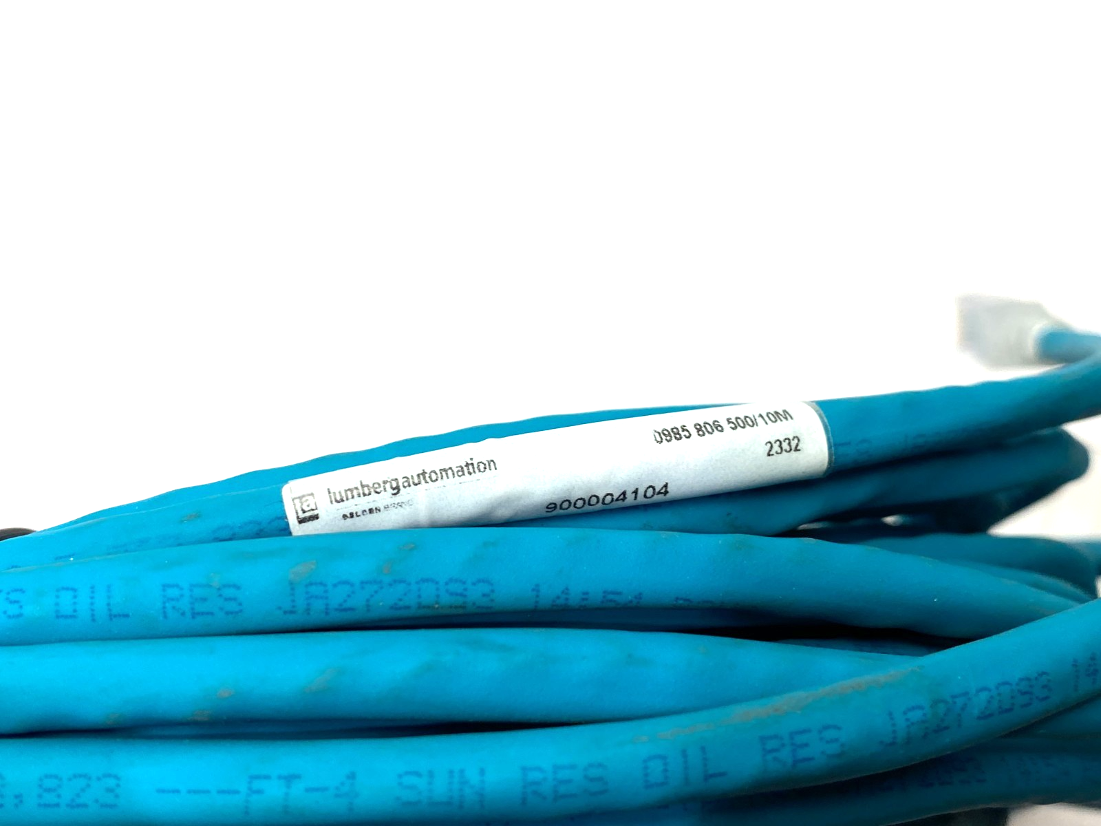 0985 806 500/10M | Lumberg Double-Ended RJ45 Ethernet Cordset 900004104 - Used - Maverick Industrial Sales