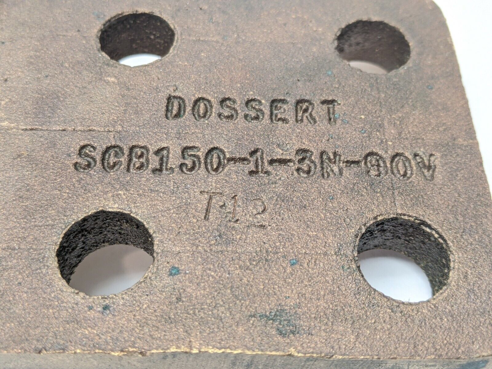 Dossert SCB150-1-3N-90V-T12 Bronze Copper Stud Flat Bar Threaded Lug Connector - Maverick Industrial Sales