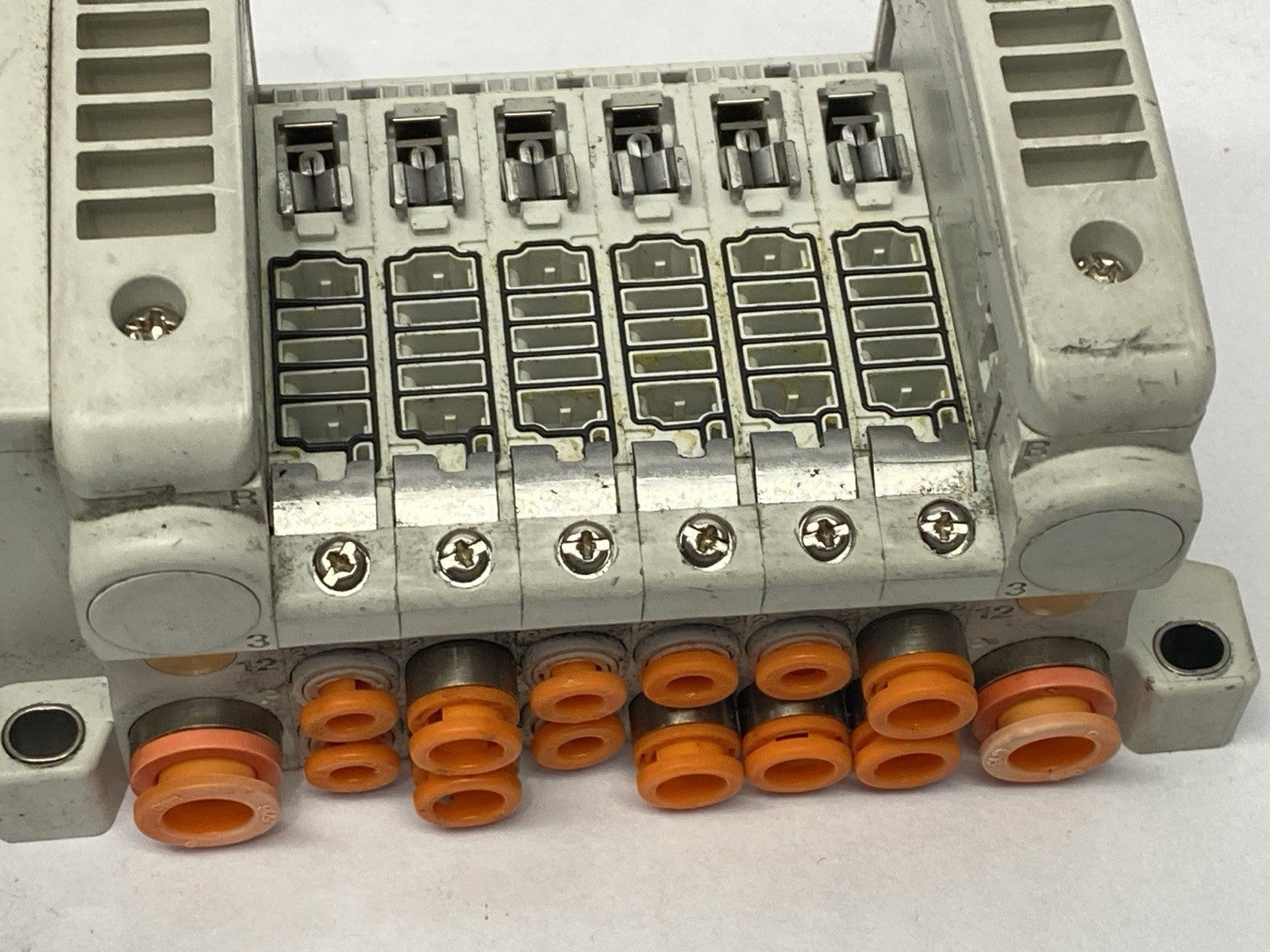 SMC VV5QC11-06C4SDA-S Pneumatic Manifold Base 6-Station EtherCAT - Maverick Industrial Sales
