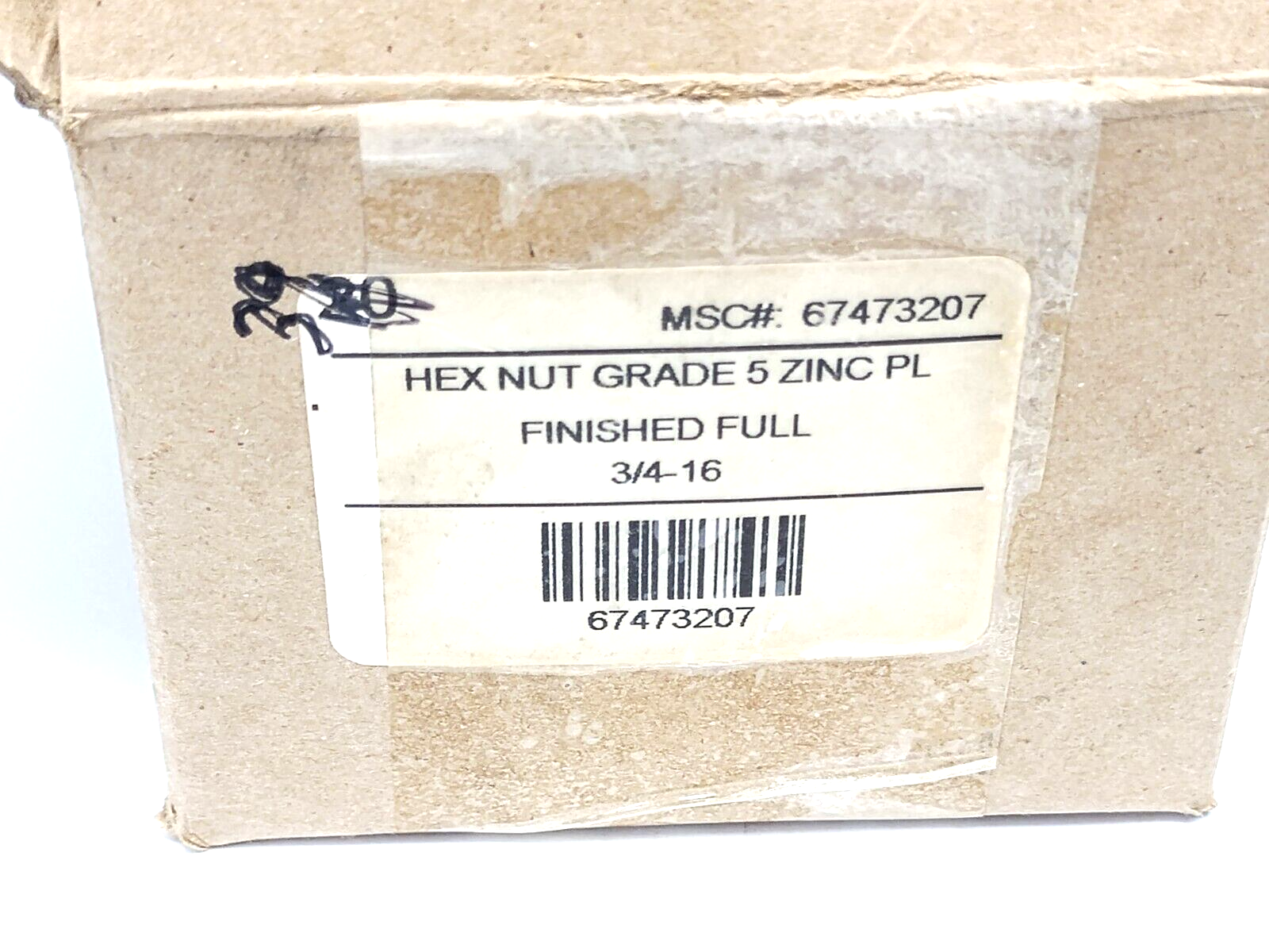 1-1/8" Hex Nut, Grade 5 Zinc Plated Steel, 3/4-16 Right Hand Thread LOT OF 39 - Maverick Industrial Sales