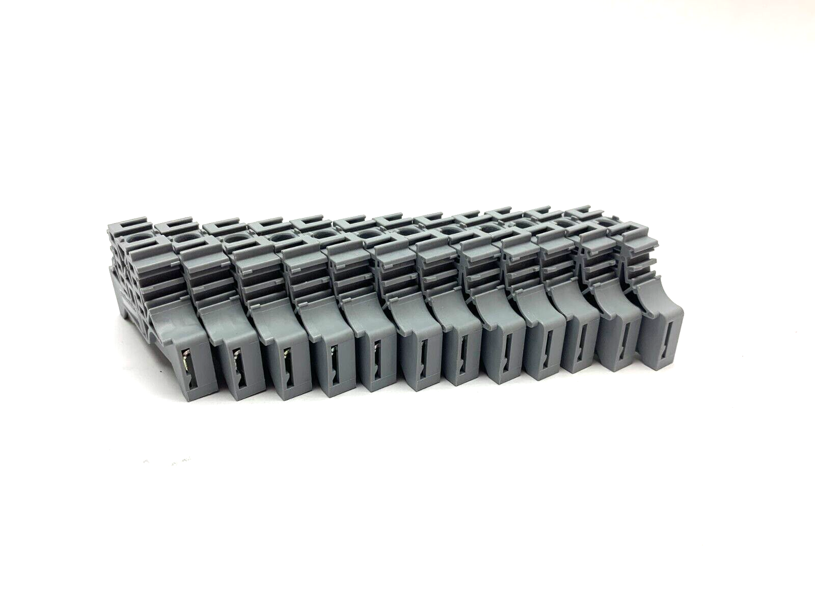 ABB Entrelec BAM 2 End Stops Gray 1SNA206351R1600 LOT OF 12 - Maverick Industrial Sales