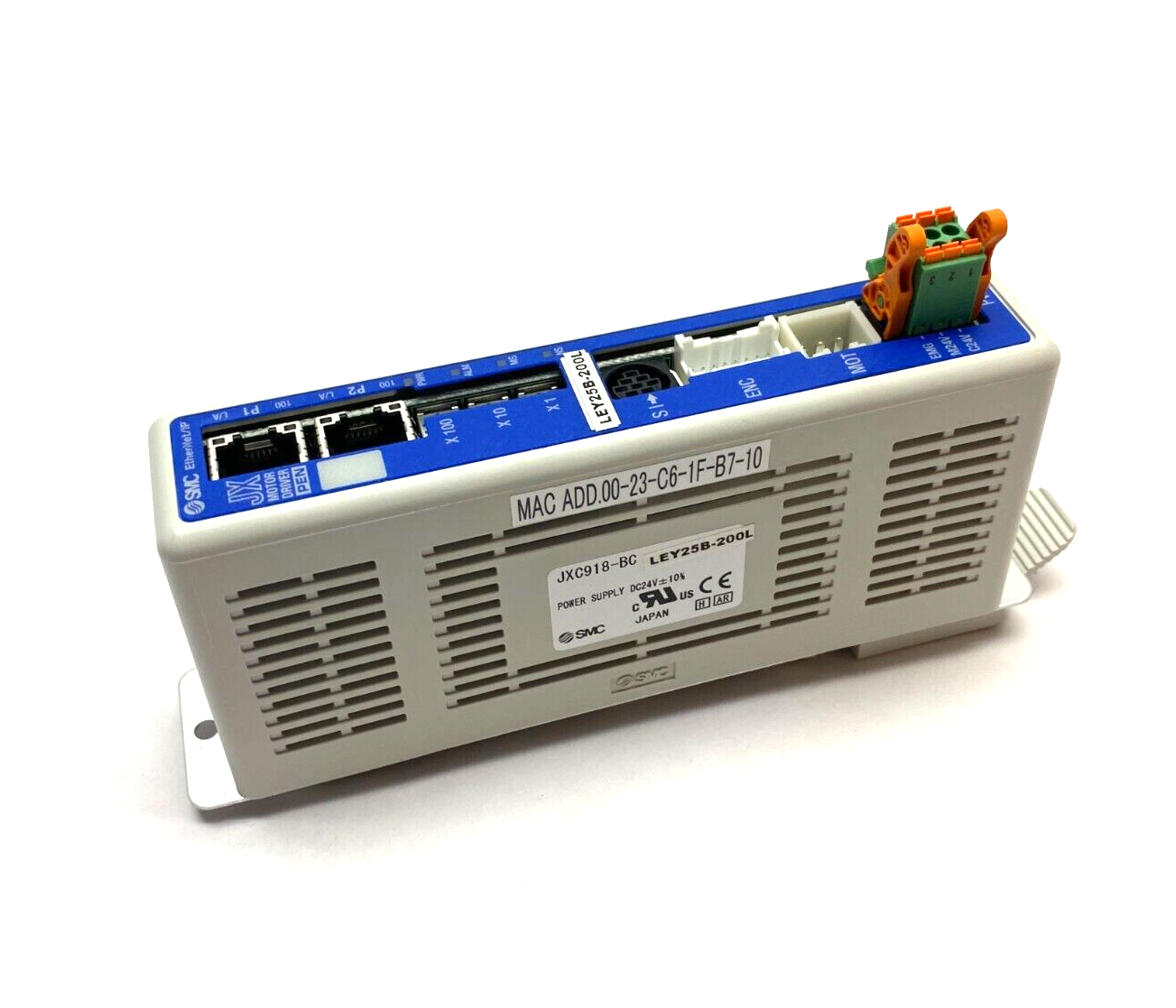 SMC JXC918-BCLEY25B-200L EtherNet/IP Electric Actuator Power Controller 24VDC - Maverick Industrial Sales