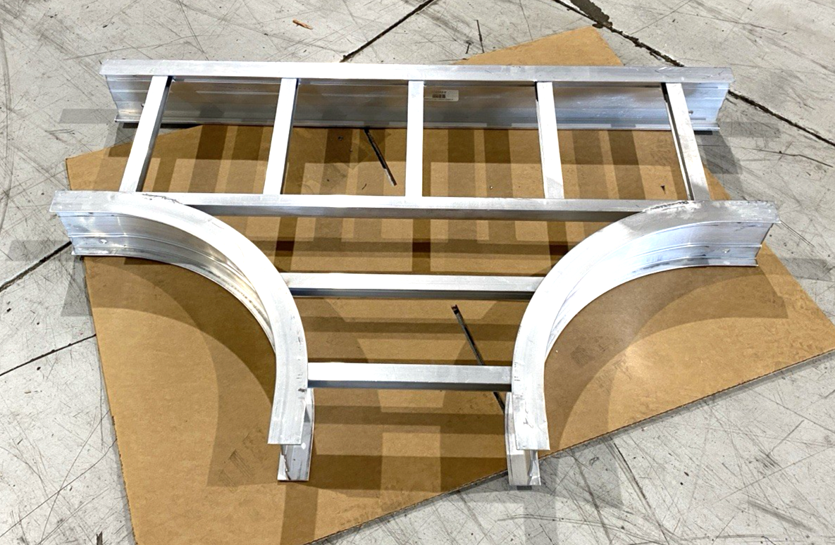 Legrand LD-4A-HT12-12 Aluminum Cable Tray Tee 4"x12", 12" Bend P302568 LOT OF 4 - Maverick Industrial Sales