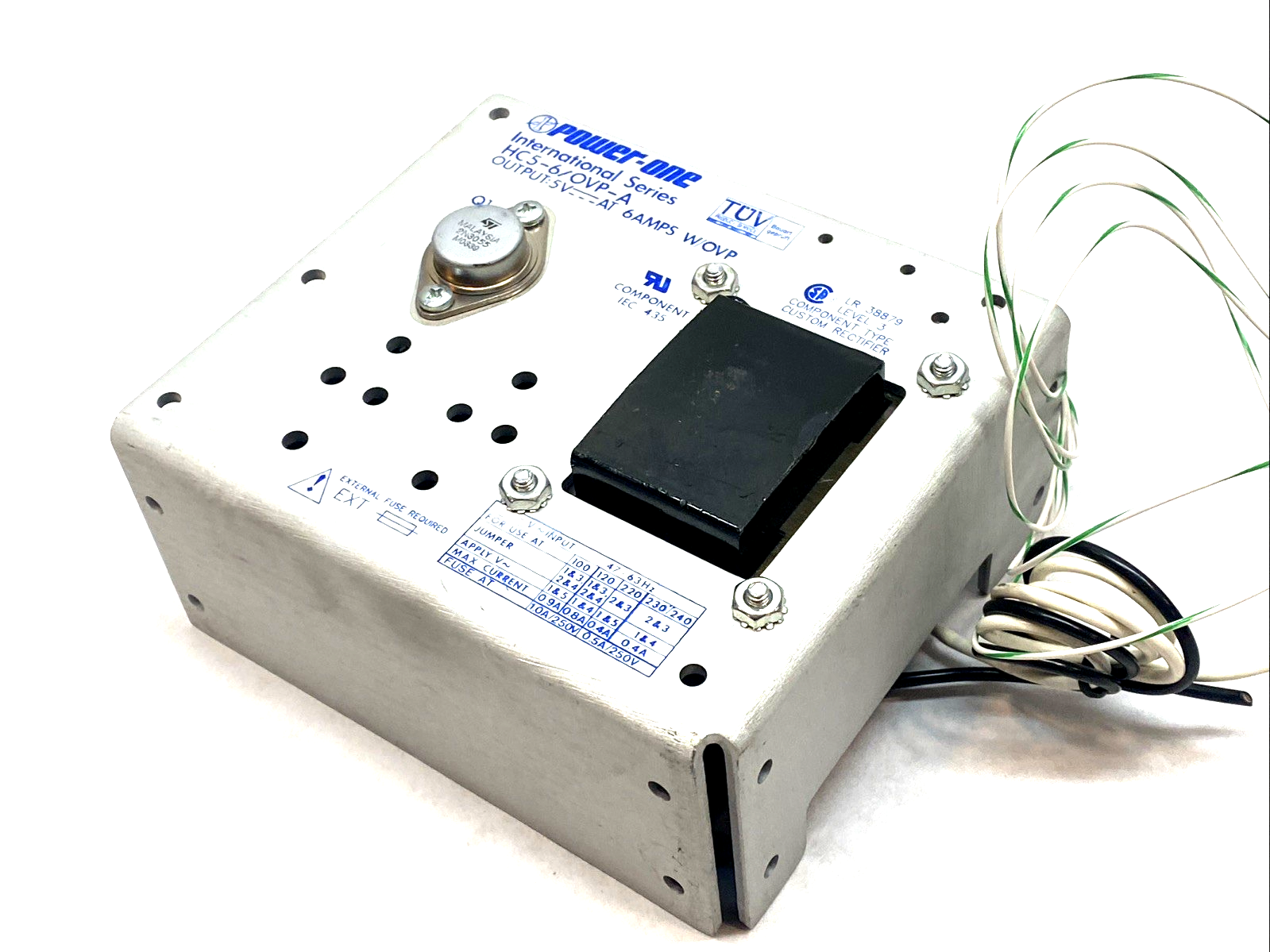 HC5‑6/OVP‑A | Power‑One 5V 6A Linear Regulated Power Supply With OVP - Used - Maverick Industrial Sales