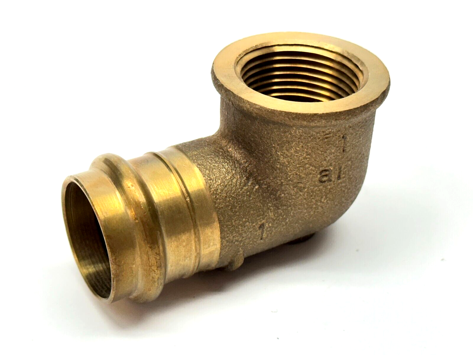 Viega 77552 Propress 1" x 1" FNPT 90 Degree Elbow Bronze - Maverick Industrial Sales