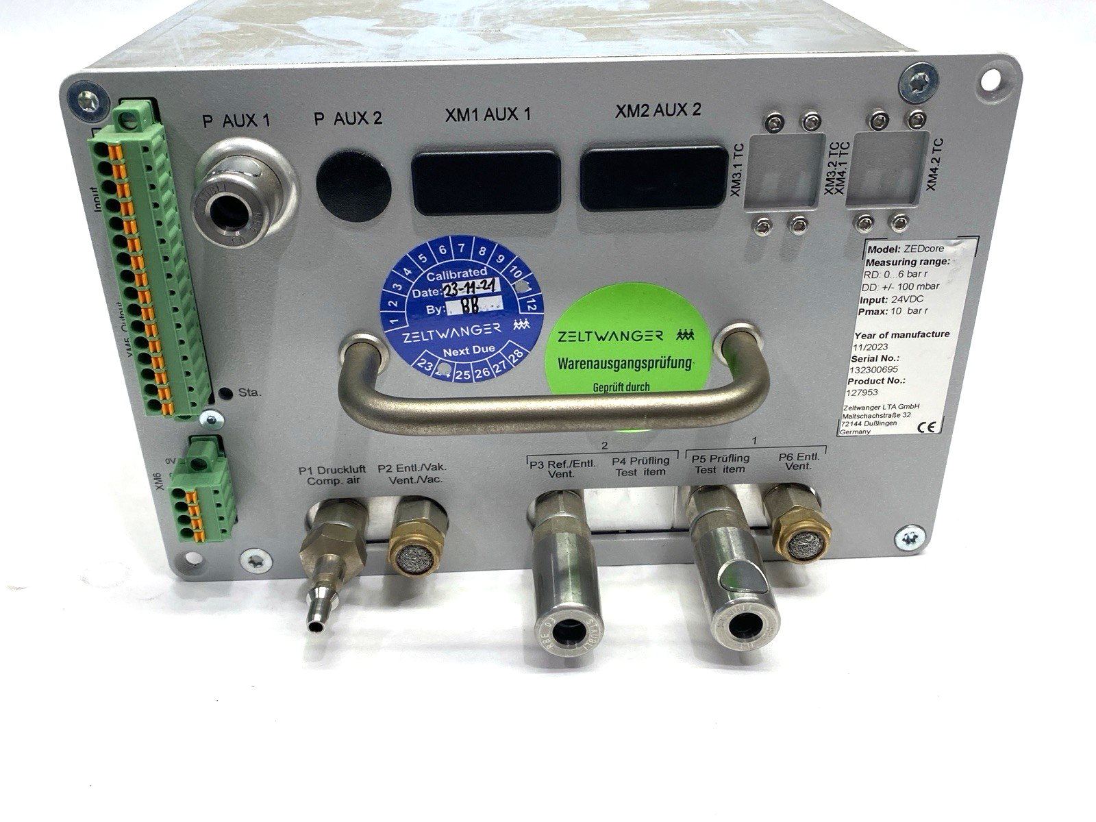 Zeltwanger 127953 ZEDcore Leak Test Measuring Module RD: 0...6bar DD: +/-100mbar - Maverick Industrial Sales