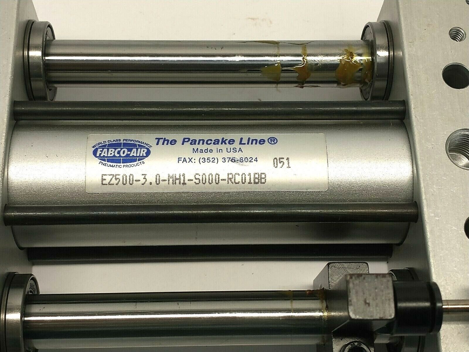 Fabco-Air EZ500-3.0-MH1-S000-RC01BB Pneumatic Linear Guided Slide - Maverick Industrial Sales