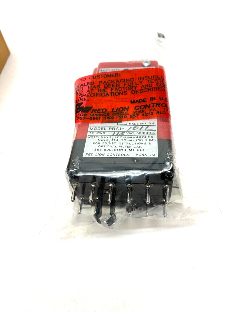 Red Lion PRA11011 Relay Module Pulsed Rate to Analog Converter 115VAC - Maverick Industrial Sales