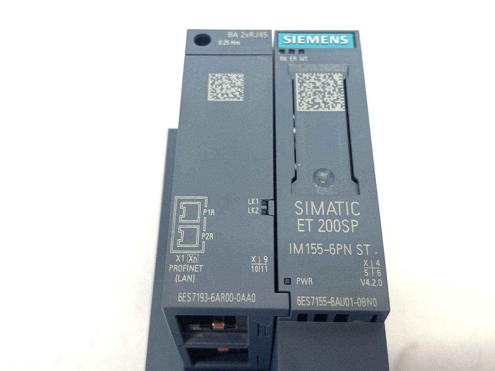 6ES7155-6AU01-0BN0 | Siemens SIMATIC ET 200SP Interface Mod. w/ 6ES7193-6AR00-0AA0 - Used - Maverick Industrial Sales