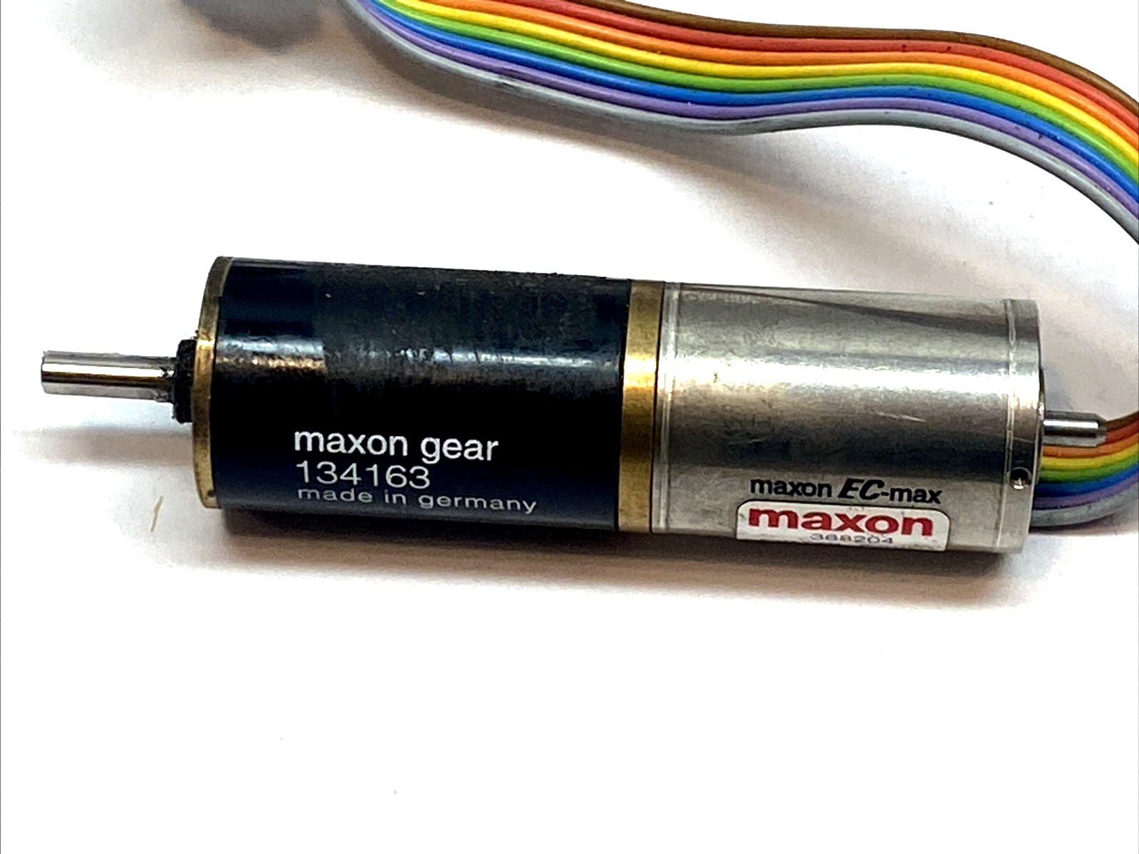 368204 w/ 134163 | Maxon Gearhead DC Gear Motor 3mm Shaft Assembly - For parts or not working - Maverick Industrial Sales