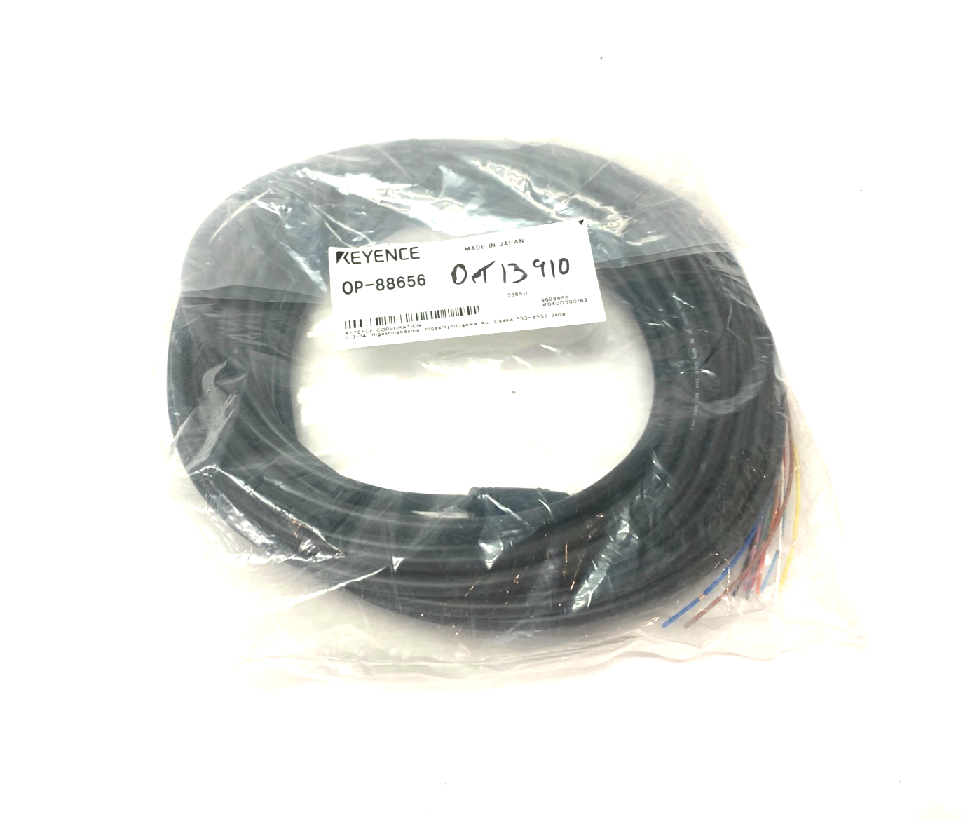 Keyence OP-88656 Single Ended Power Supply Cable M12 12-Pin 10m - Maverick Industrial Sales