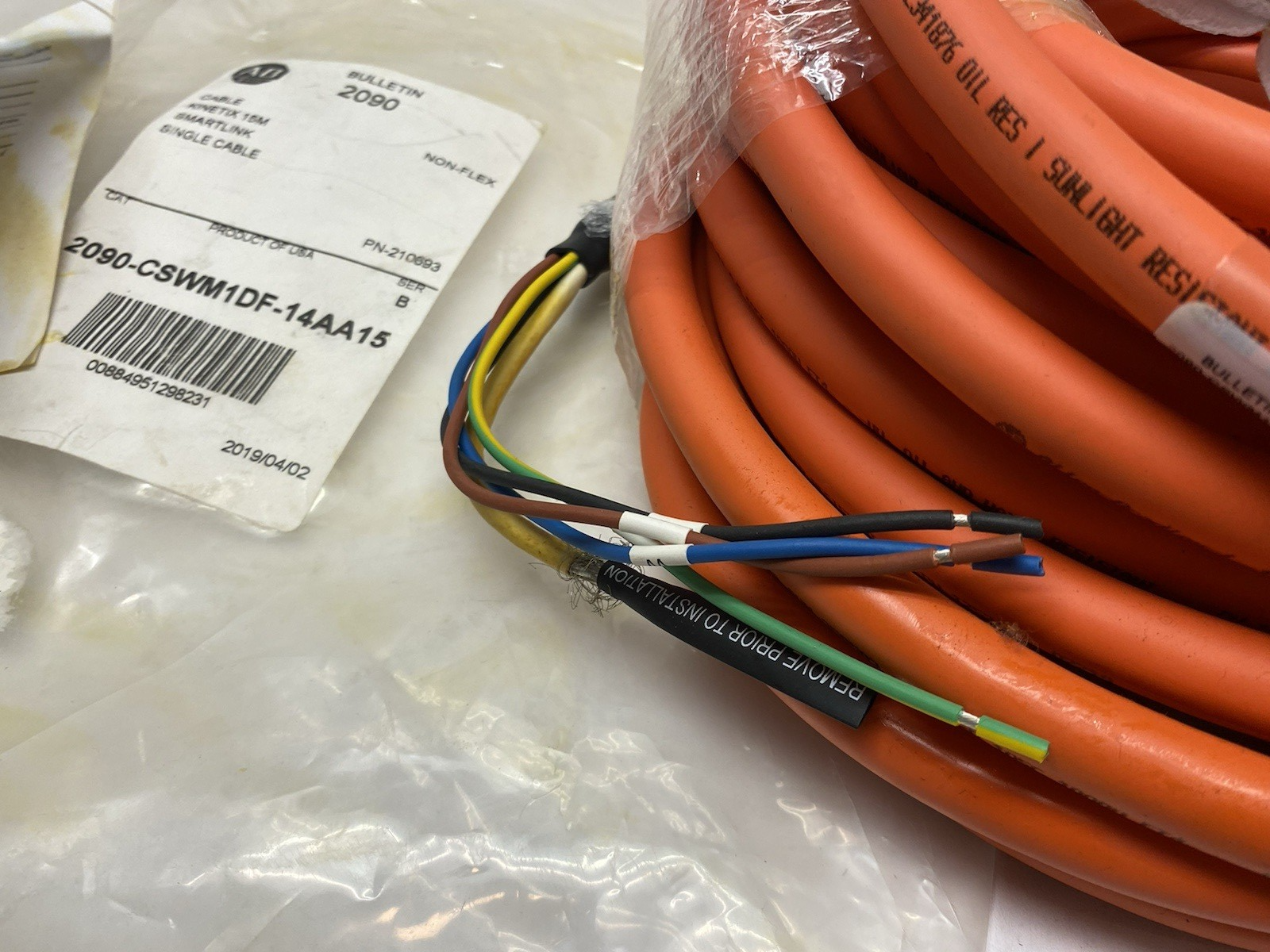 2090-CSWM1DF-14AA15 | Allen Bradley Ser. B Kinetix Smartlink Single Cable Non-Flex - New Other - Maverick Industrial Sales