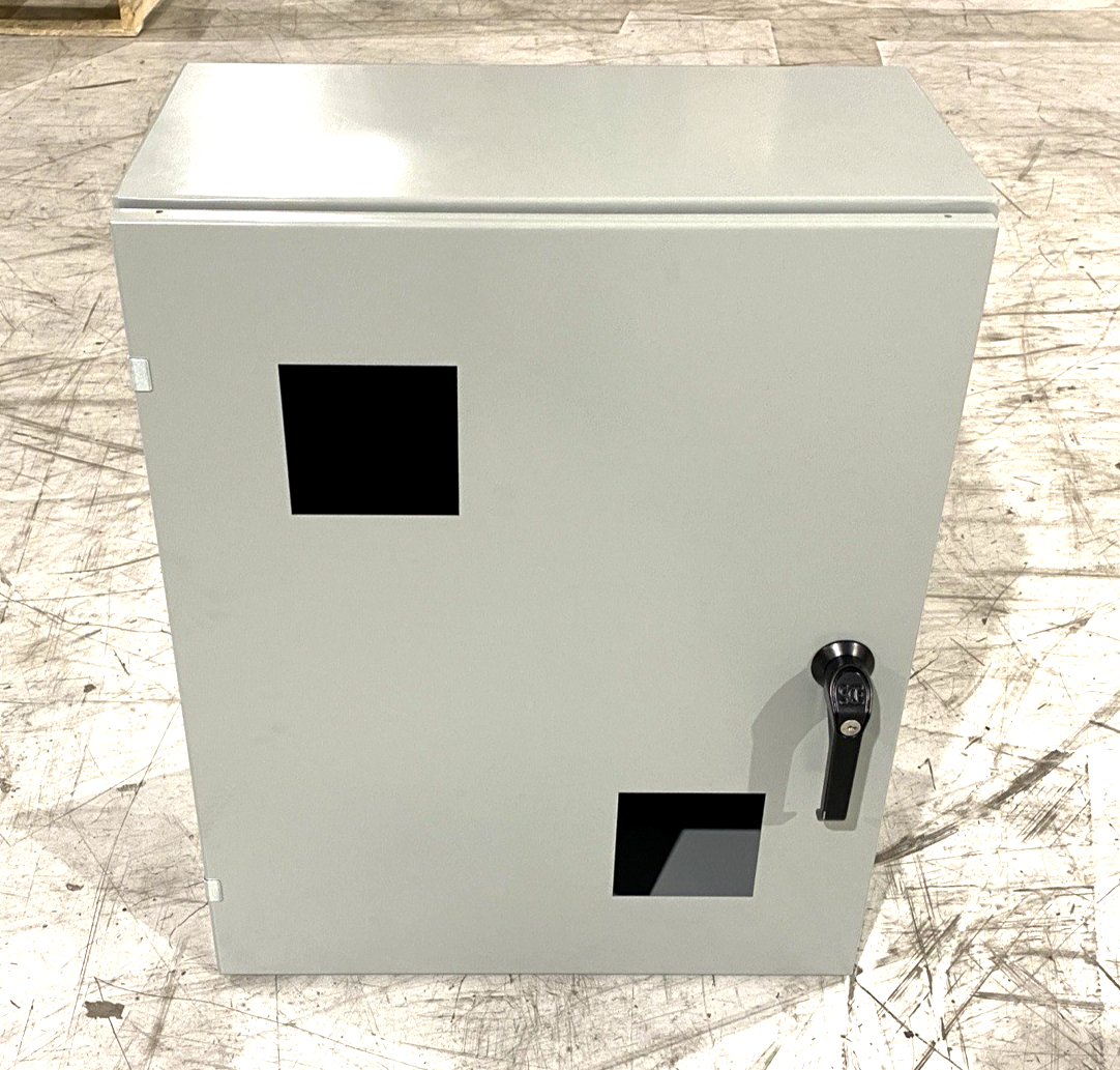 Saginaw Control EDG2-30EL2412LPPL Custom 2-Window Enclosure, 30" x 24" x 12" - Maverick Industrial Sales