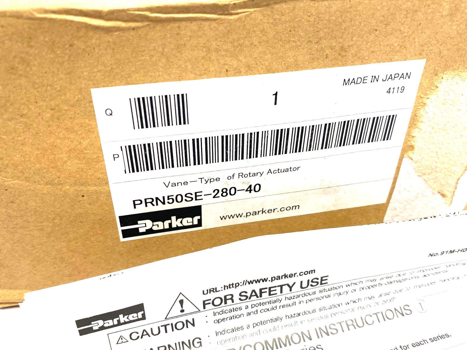 Parker PRN50SE-280-40 Compact Vane-Type Pneumatic Rotary Actuator - Maverick Industrial Sales