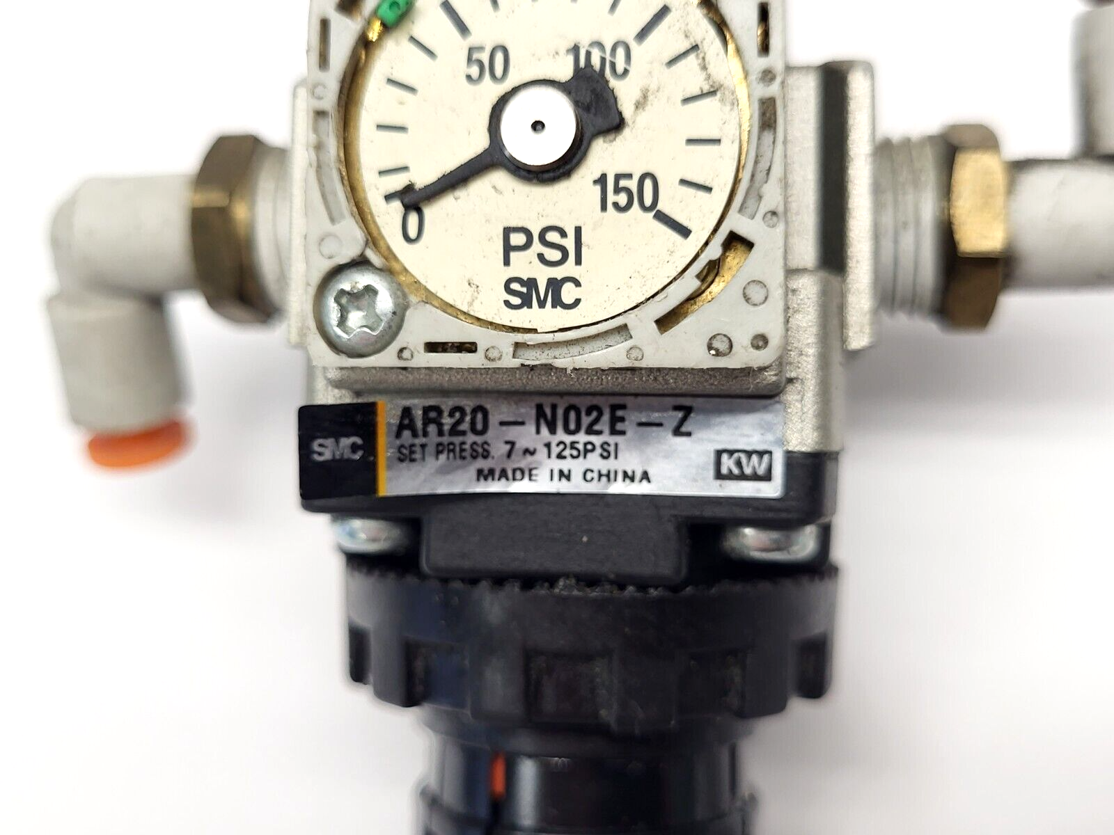 SMC AR20-N02E-Z Pneumatic Regulator MISSING PRESSURE GAUGE COVER - Maverick Industrial Sales