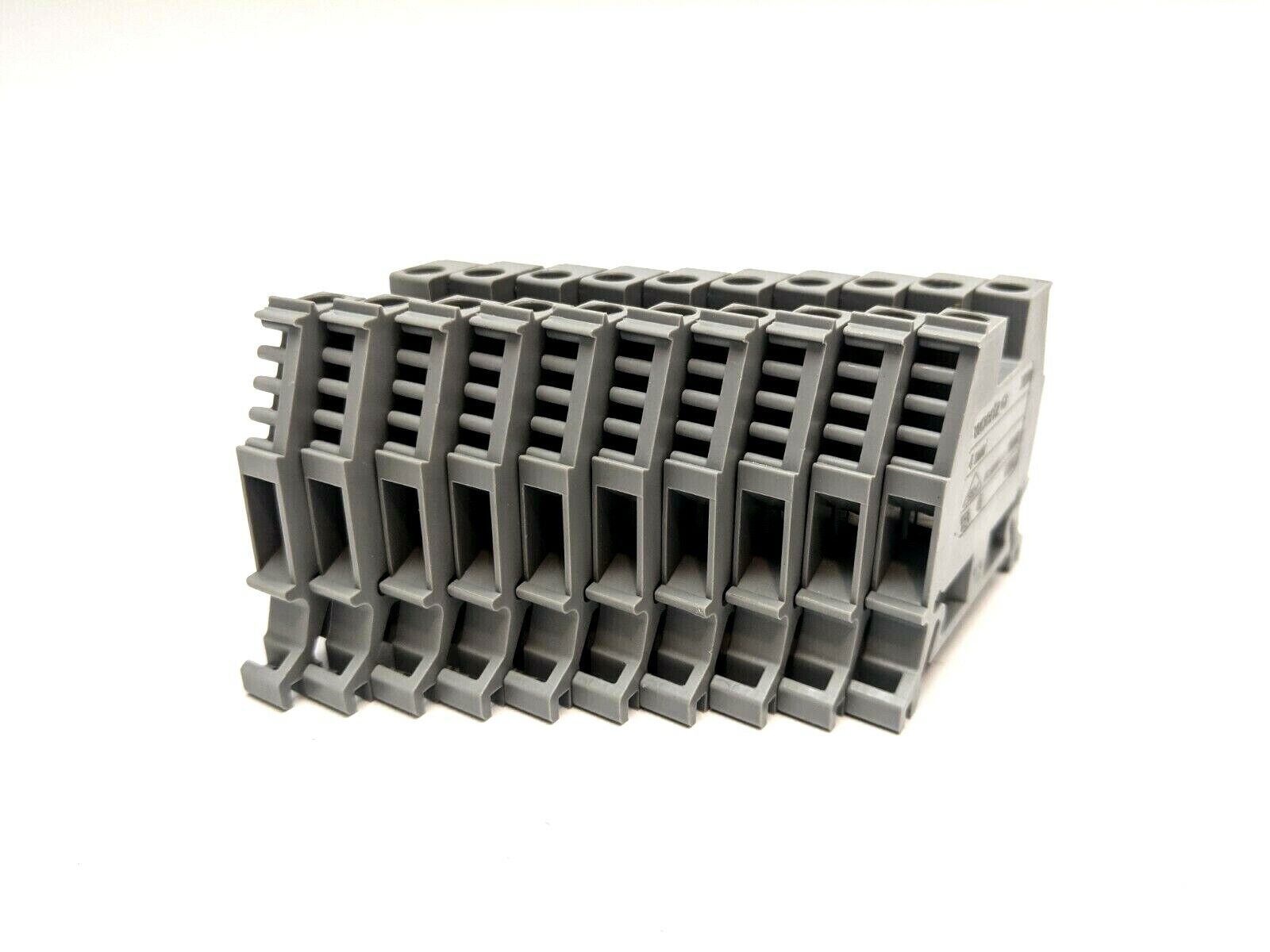 Woertz 3450 Terminal Block Gray 4mm LOT OF 10 - Maverick Industrial Sales
