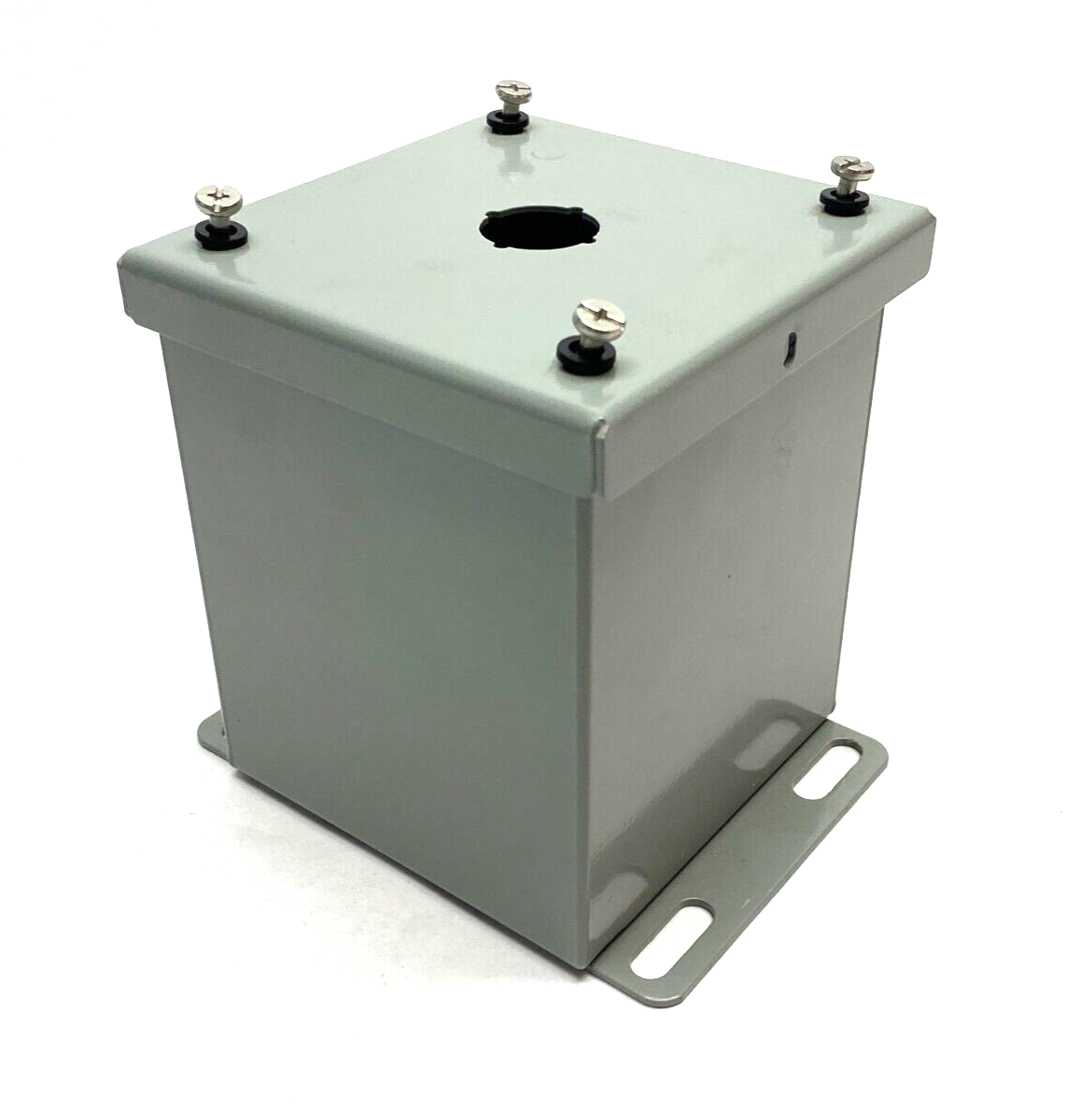 Saginaw Control & Engineering SCE-1PBXI Pushbutton Enclosure 4" x 4" Gray Steel - Maverick Industrial Sales