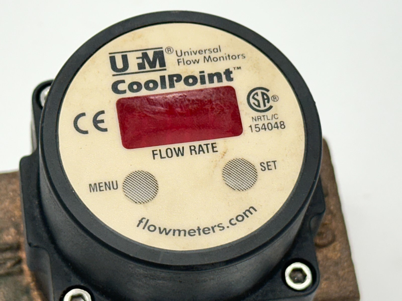 Universal Flow Monitors CP2 CoolPoint Vortex Shedding Flowmeter 30VDC 1/4" NPT - Maverick Industrial Sales