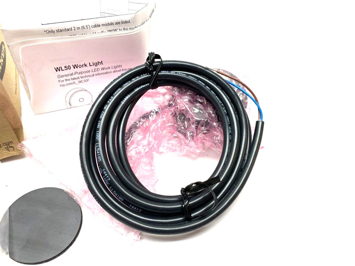 WL50F, 10984 | Banner WL50F Flat Mount Work Light 50mm White Light 12-30VDC 10984 - New - Maverick Industrial Sales
