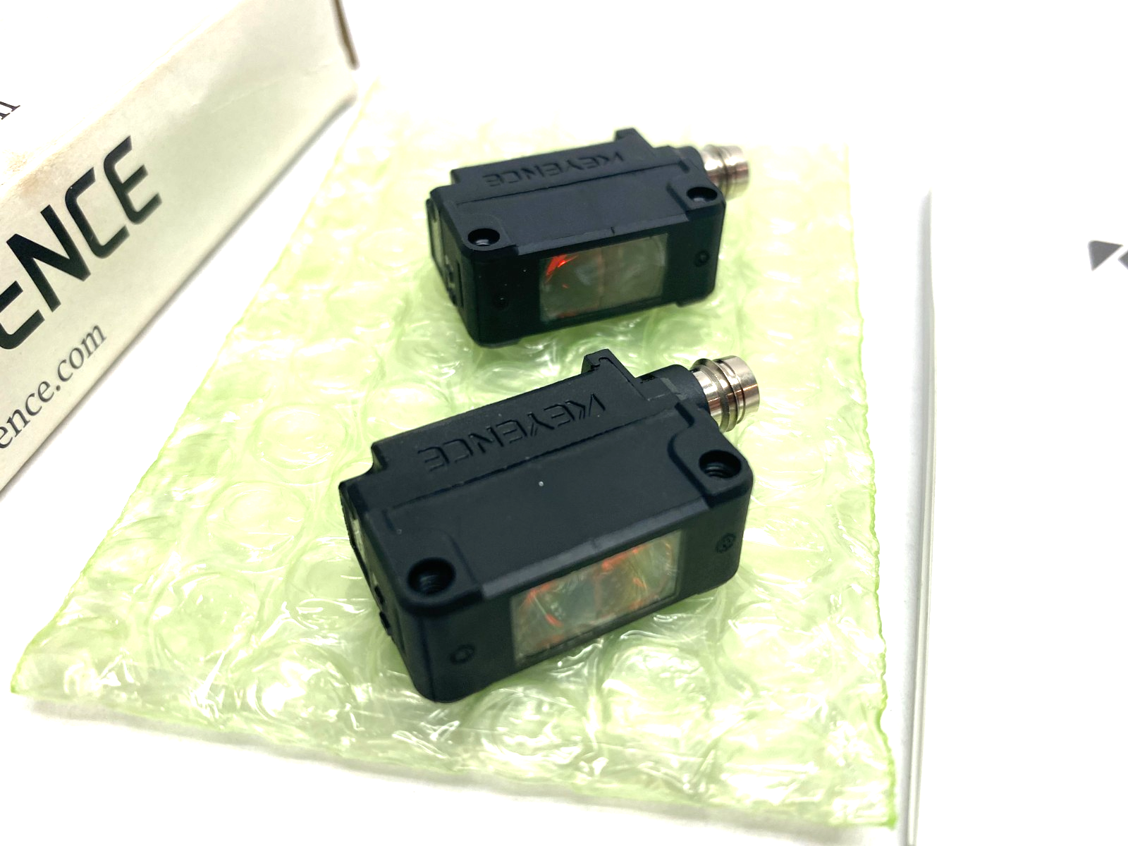 Keyence PZ-G51CP Square Transmissive Thrubeam Sensor Set, M8 Connector Type - Maverick Industrial Sales