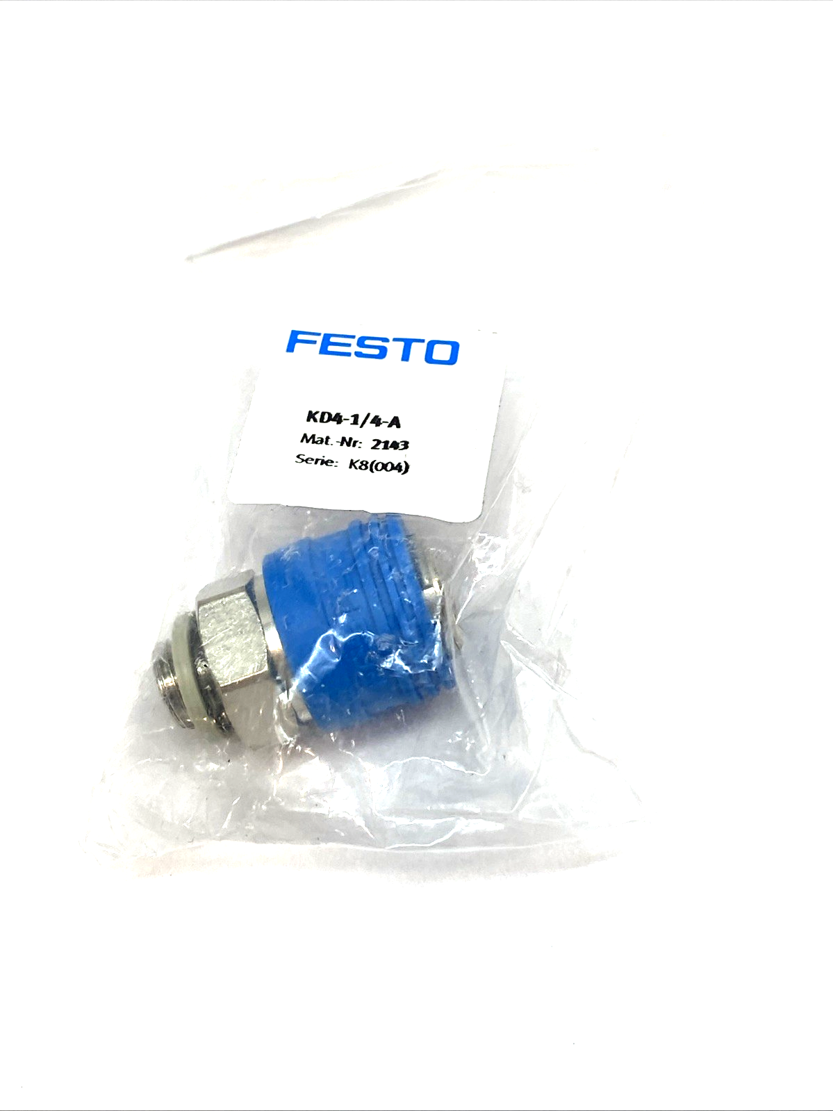Festo KD4-1/4-A Coupling Socket 2143 - Maverick Industrial Sales