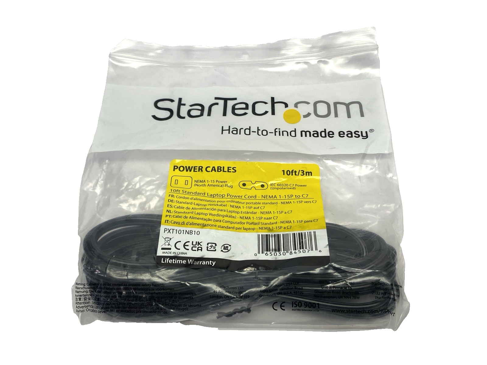 StarTech PXT101NB10 Laptop Power Cable 10' - Maverick Industrial Sales