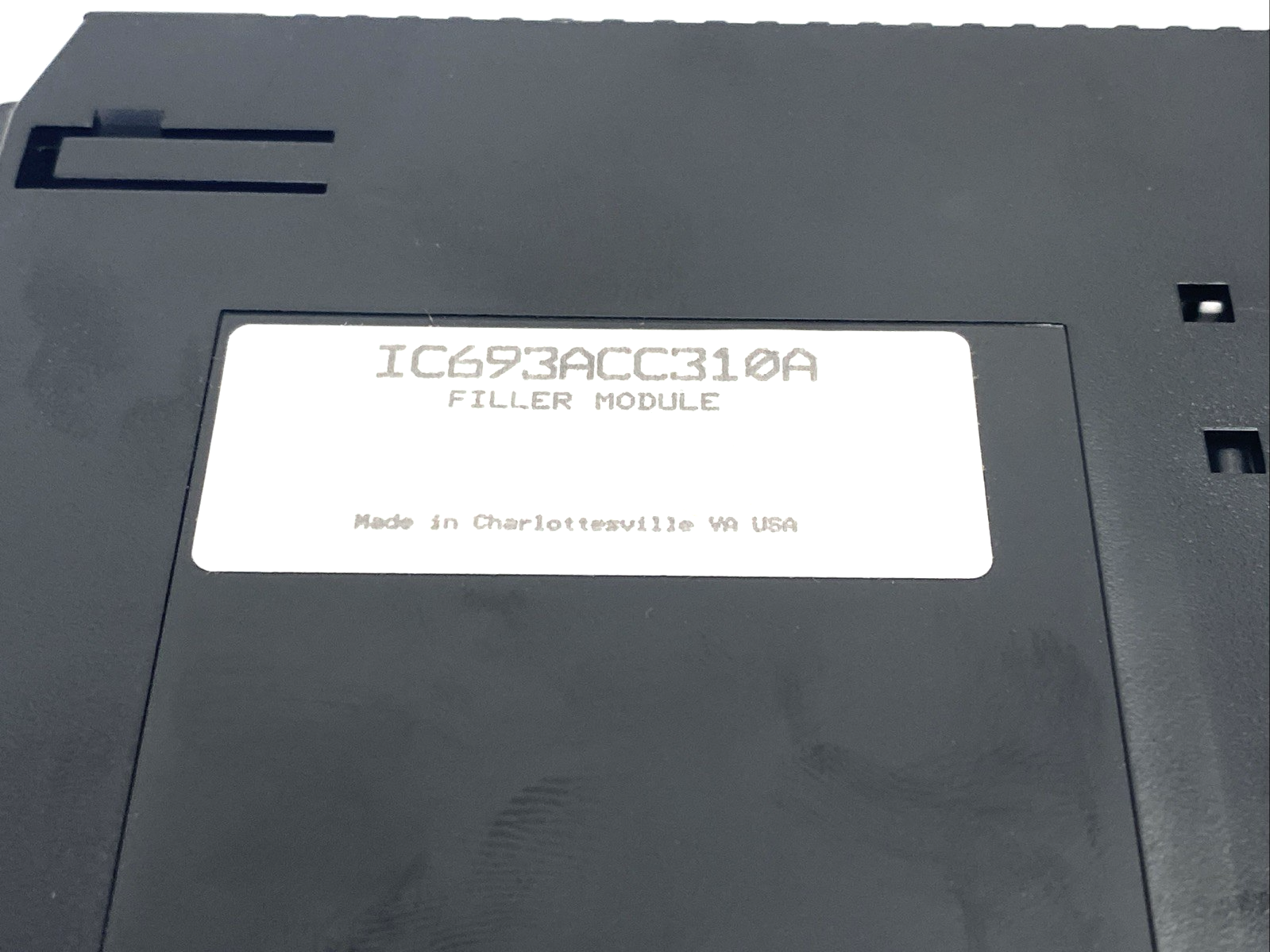 IC693ACC310A | GE Fanuc Filler Module, Blank Module MISSING WINDOW/COVER - Used - Maverick Industrial Sales