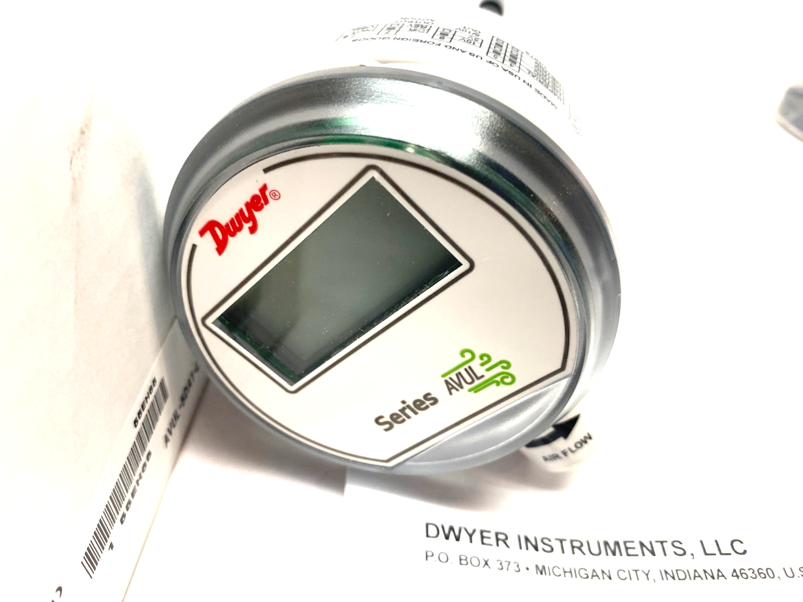 Dwyer AVUL-5DA1-LCD Air Velocity Transmitter 5-Digit 101865-01 - Maverick Industrial Sales