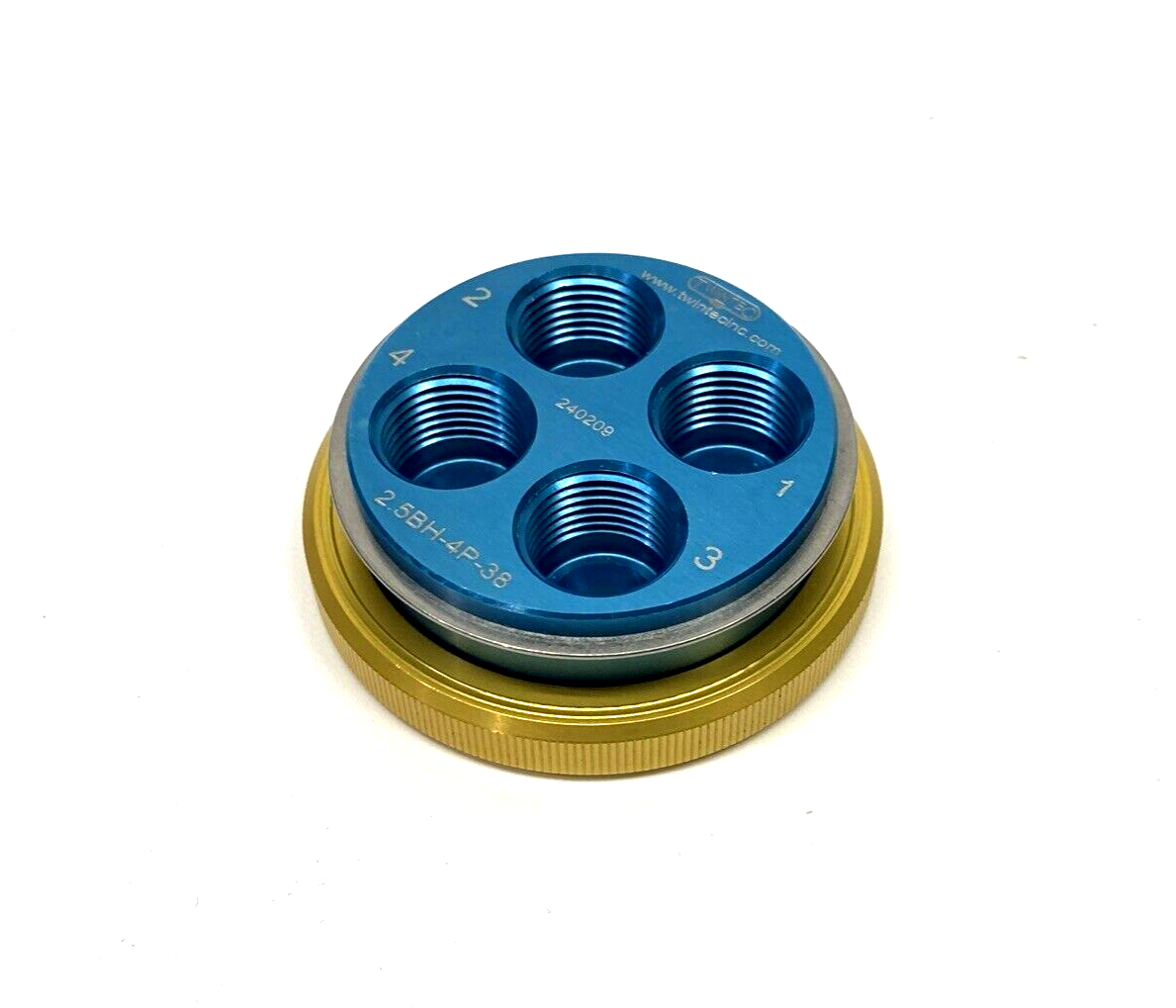Twintec 2.5BH-4P-38 Multiple Tube Connector, 4-Lines, 3/8" NPT - Maverick Industrial Sales