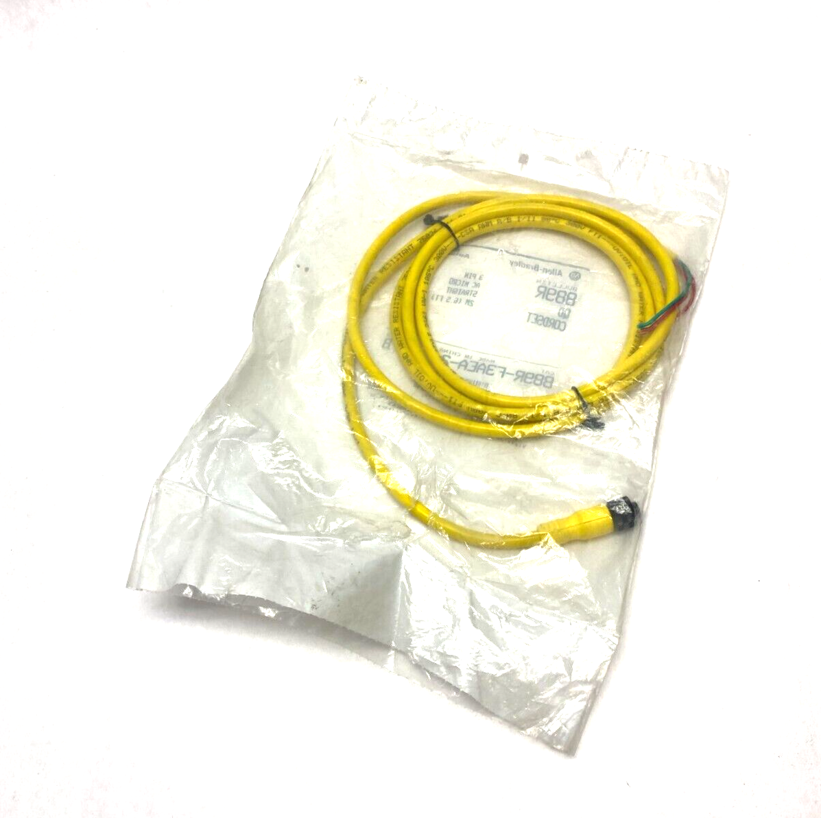 Allen Bradley 889R-F3AEA-2 Ser. B Straight AC Micro Cordset 3-Pin Female, 2m - Maverick Industrial Sales