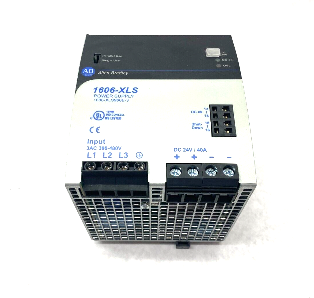 Allen Bradley 1606-XLS960E-3 Ser. A 3-Phase Power Supply 480VAC Output - Maverick Industrial Sales