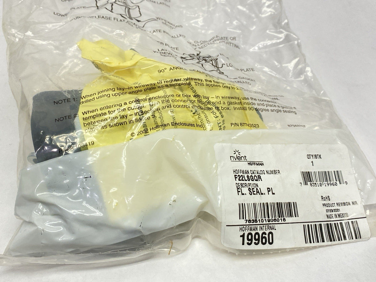 F22LE45A | Hoffman 45 Degree Lay-In Wireway Elbow 2.5" x 2.5" Gray Steel Type 12 - New – Open box - Maverick Industrial Sales