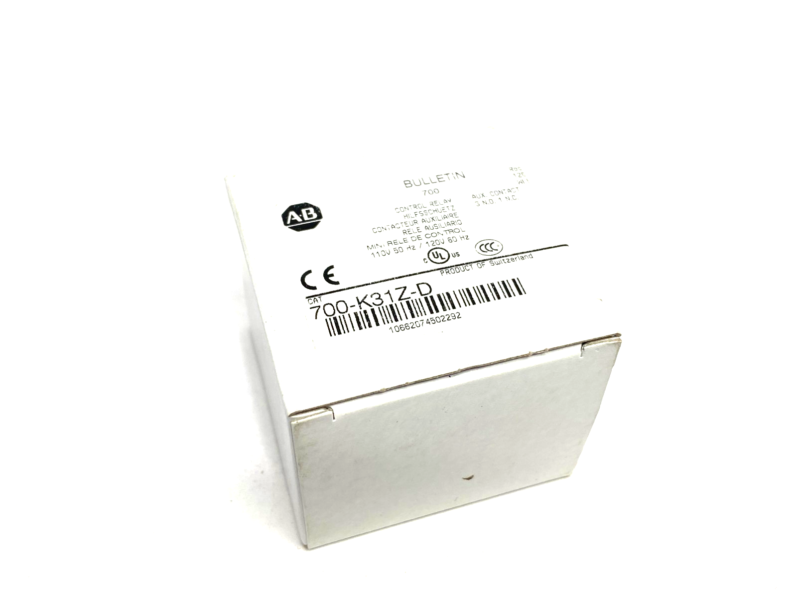 Allen Bradley 700-K31Z-D Ser. B Control Relay 3 N.O, 1 N.C, 110/120V - Maverick Industrial Sales