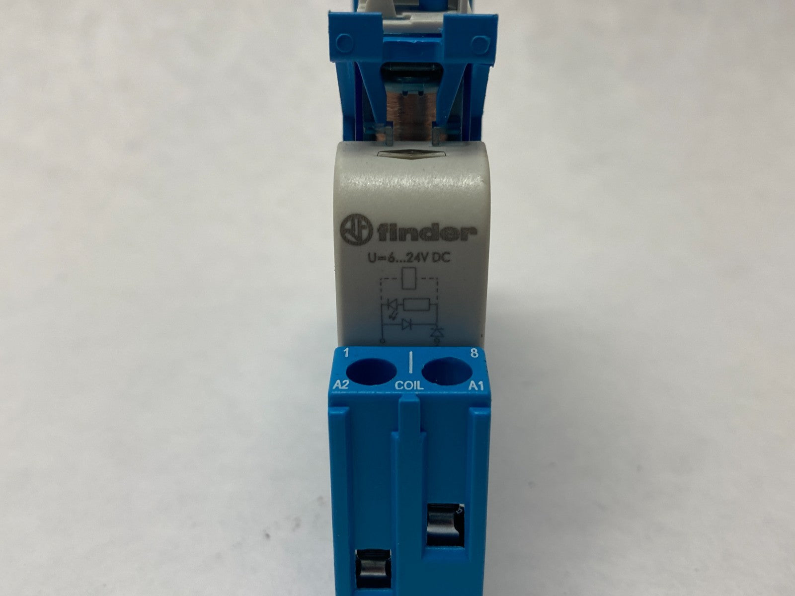 Finder 46.52.9.024.0040 Gen Purpose Relay 99.02.9.024.99 Indicator & 97.02 Base - Maverick Industrial Sales