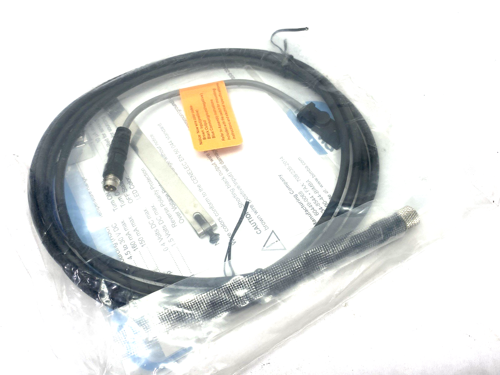 HSCQC-12 | Bimba Current Sourcing PNP Solid State Switch, 2m Mating Cable - New - Maverick Industrial Sales