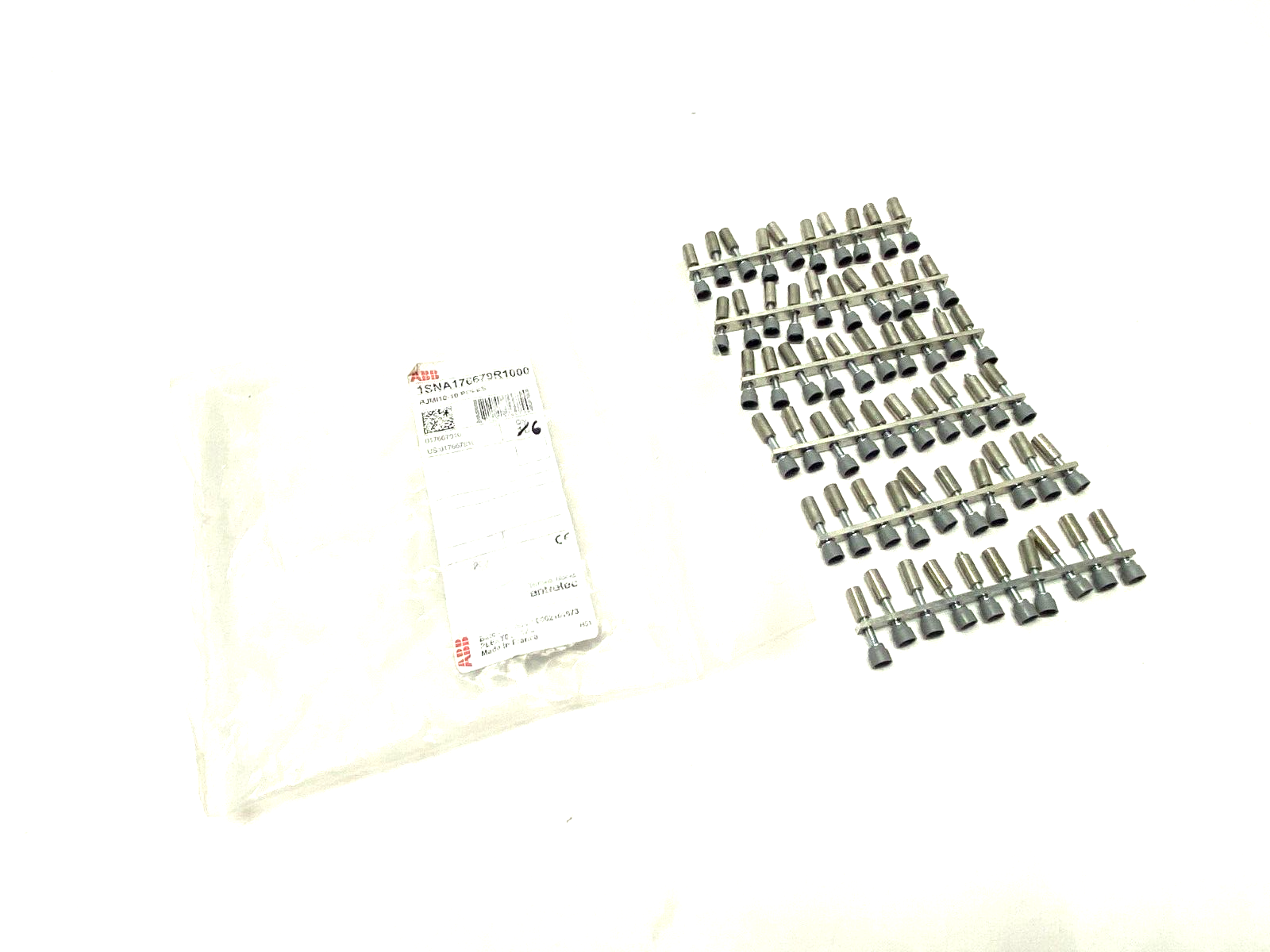 1SNA179631R0300,BJMI12-10 | ABB Entrelec 1SNA179631R0300 Jumper Bar 10-Pole 12mm Space BJMI12-10 PKG OF 6 - New – Open box - Maverick Industrial Sales