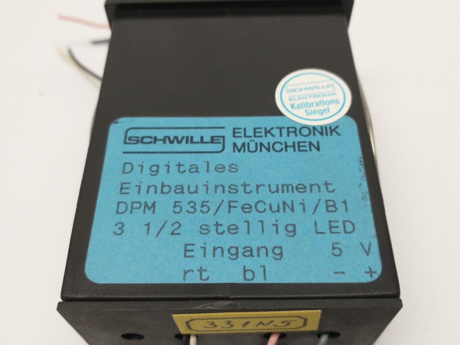 Schwille Elektronik DPM 535 B1 LED Digital Panel Meter 5V 3-1/2 Digit - Maverick Industrial Sales