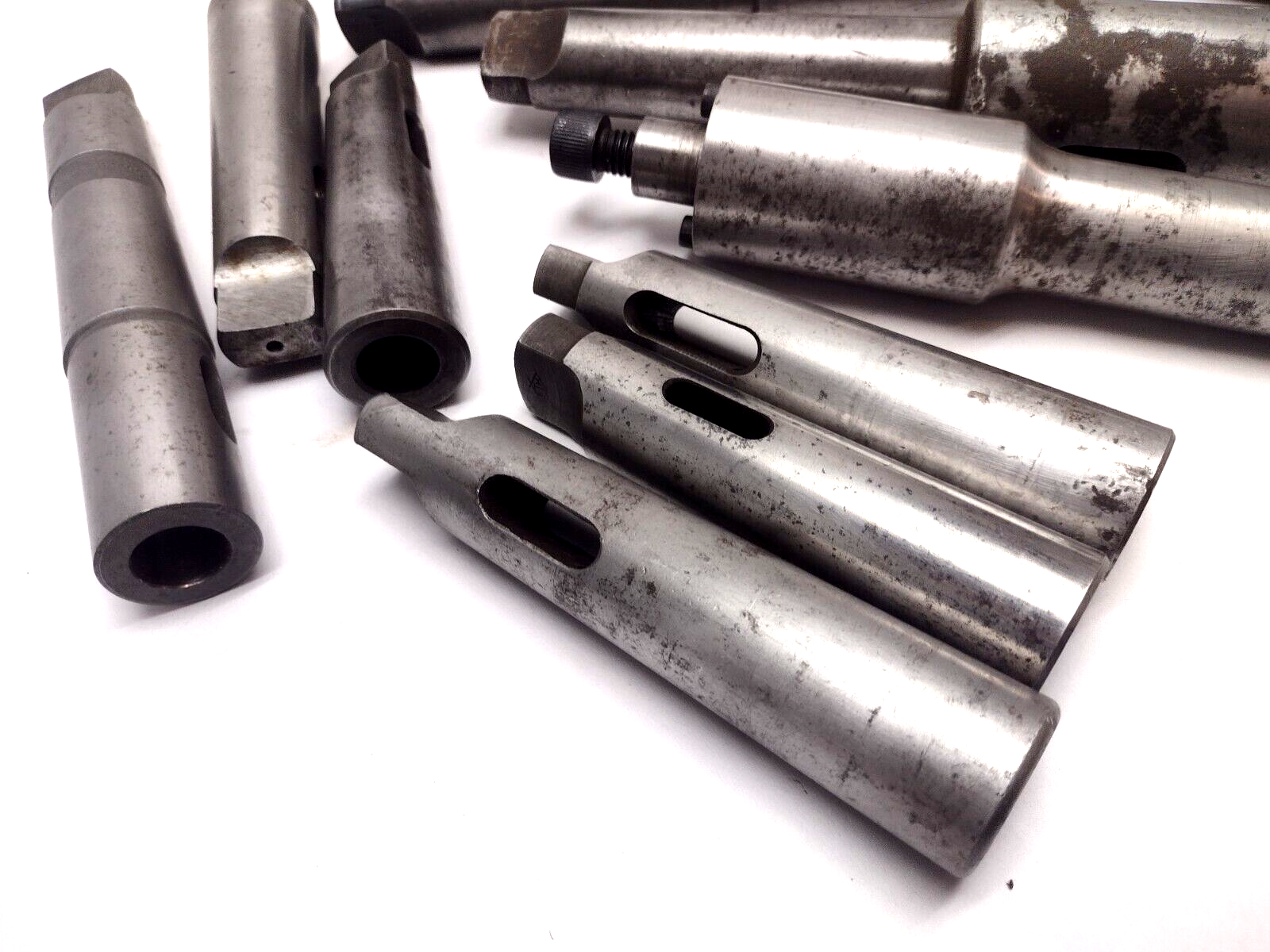 CNC Milling Tool Adapters LOT OF 11 Various Types - Maverick Industrial Sales